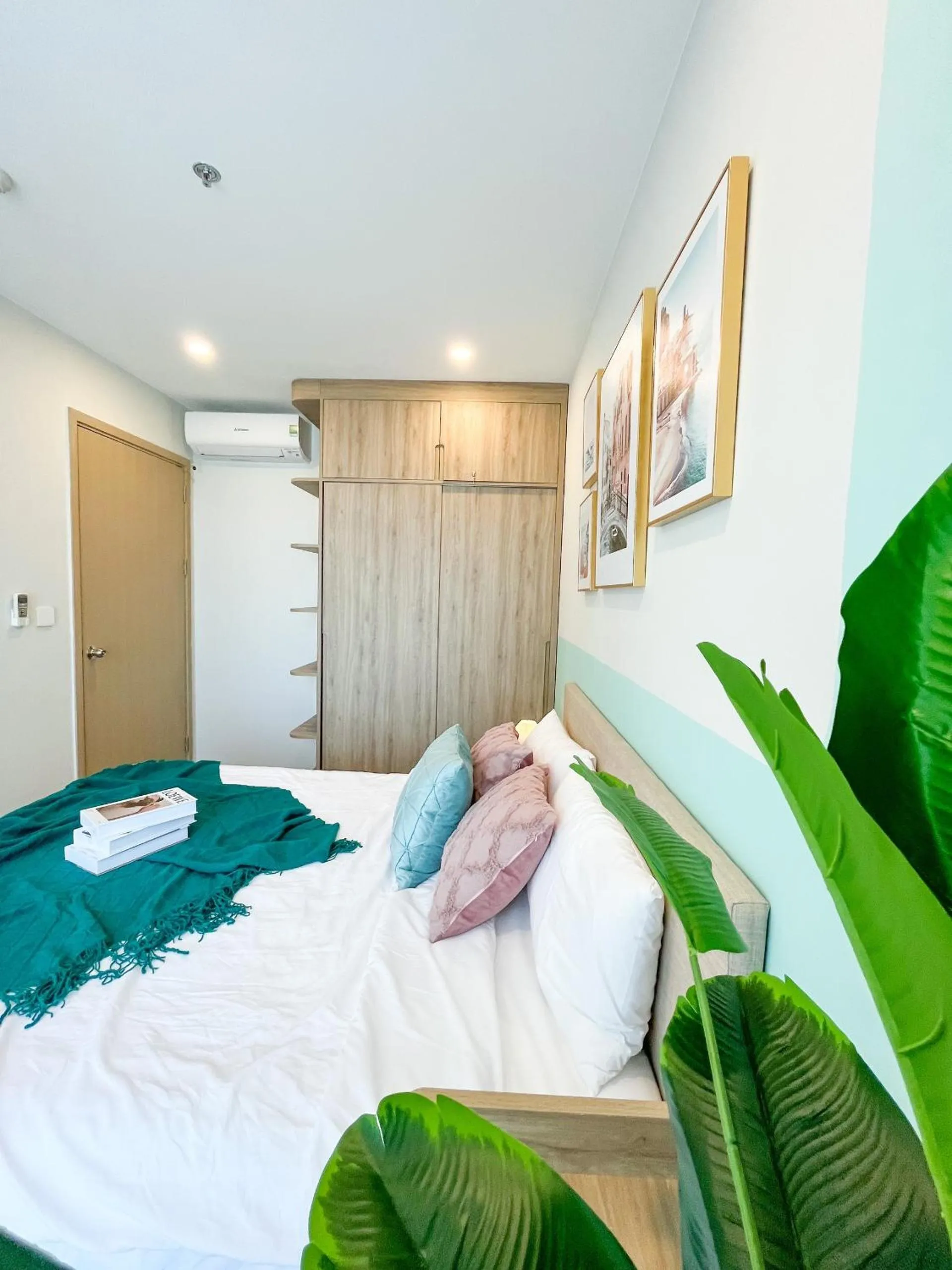 Bed in The Sóng Apartment Vũng Tàu - Mita House