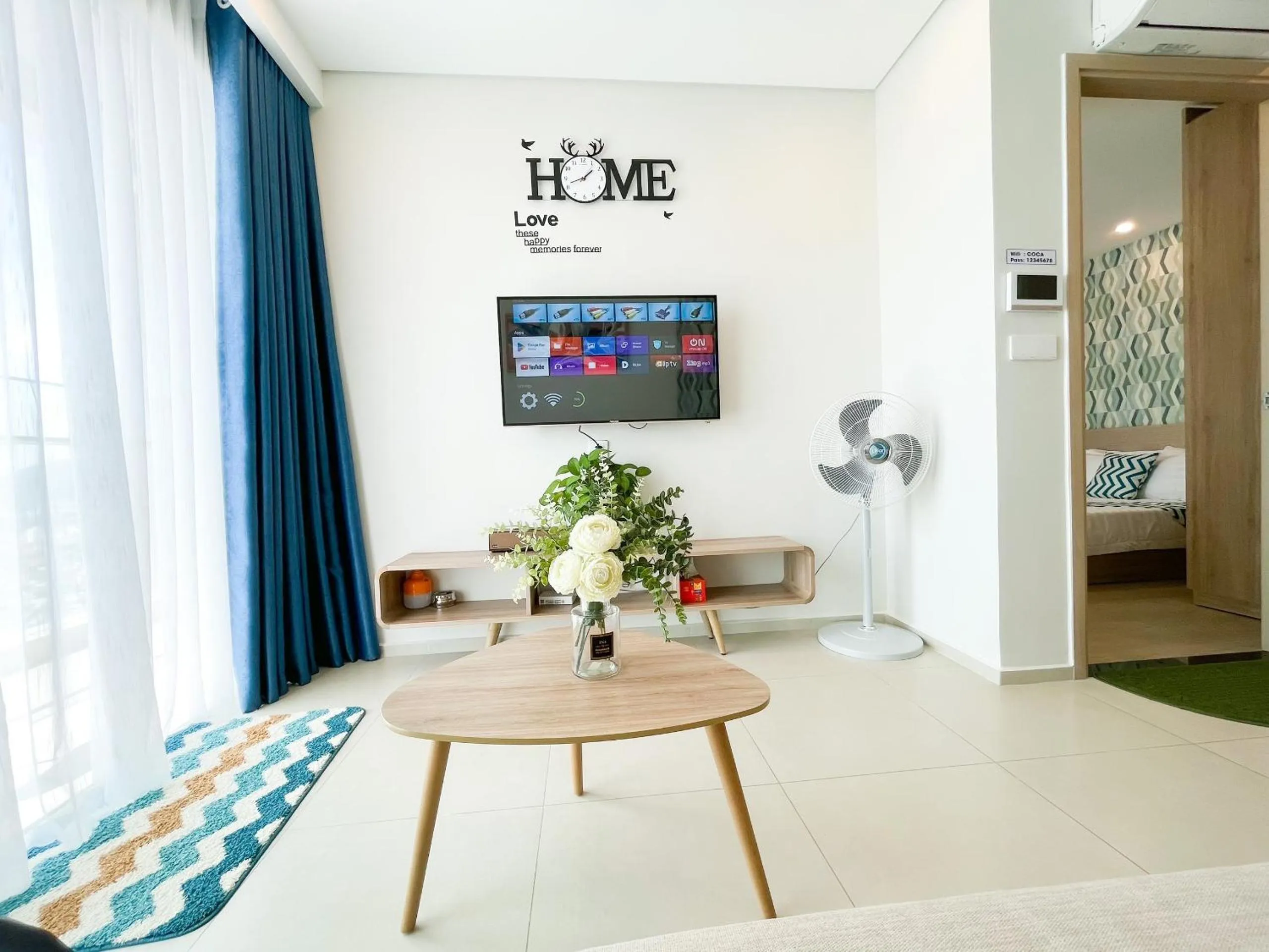 Communal lounge/ TV room, Bed in The Sóng Apartment Vũng Tàu - Mita House