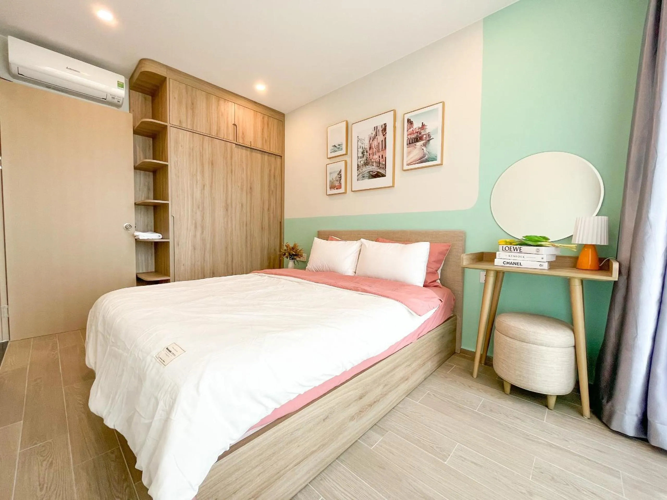 Bed in The Sóng Apartment Vũng Tàu - Mita House