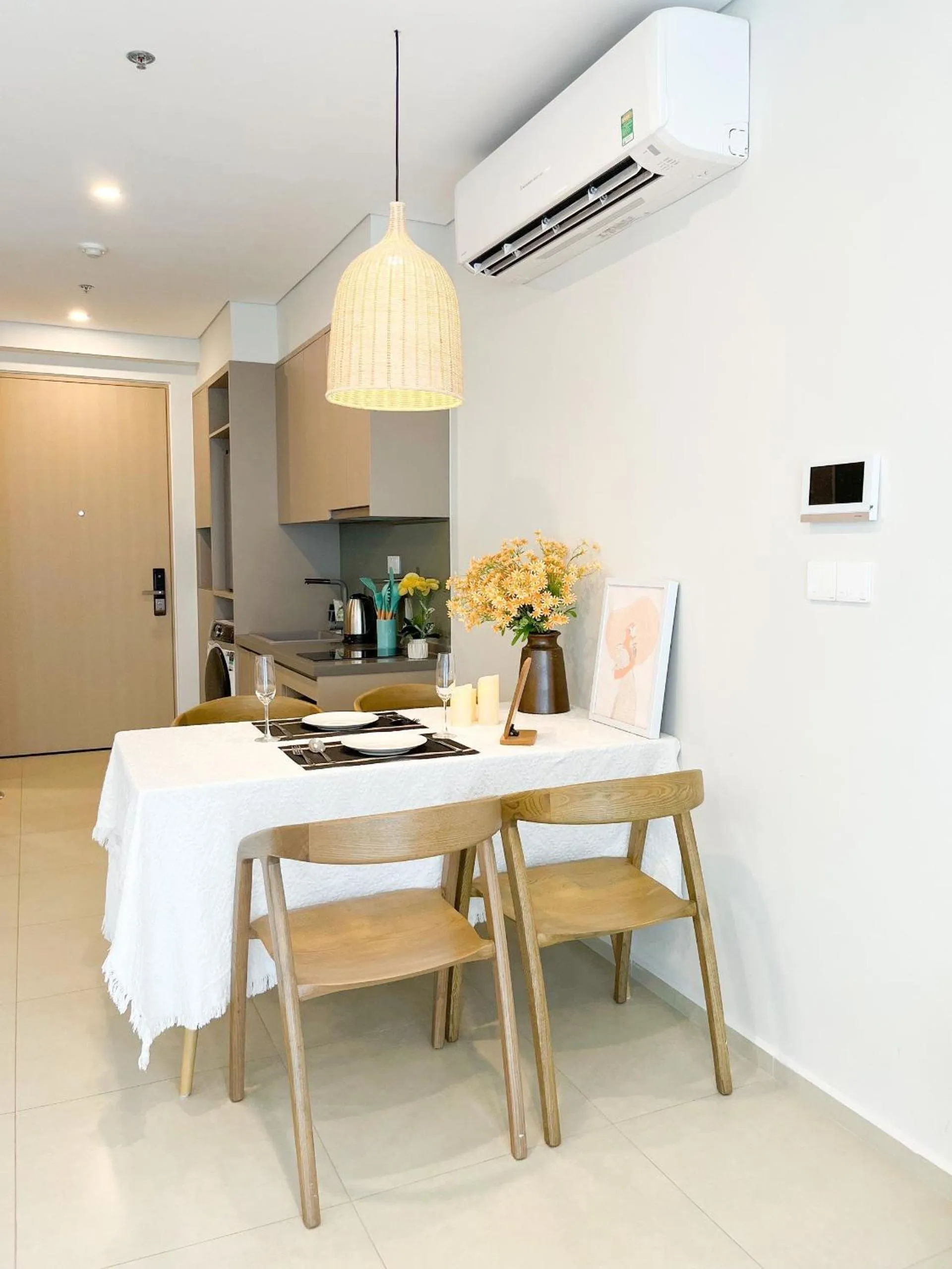 Kitchen or kitchenette in The Sóng Apartment Vũng Tàu - Mita House