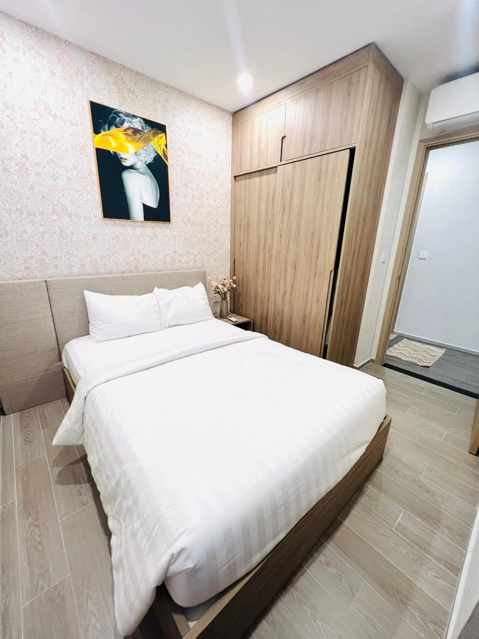 Bed in The Sóng Apartment Vũng Tàu - Mita House