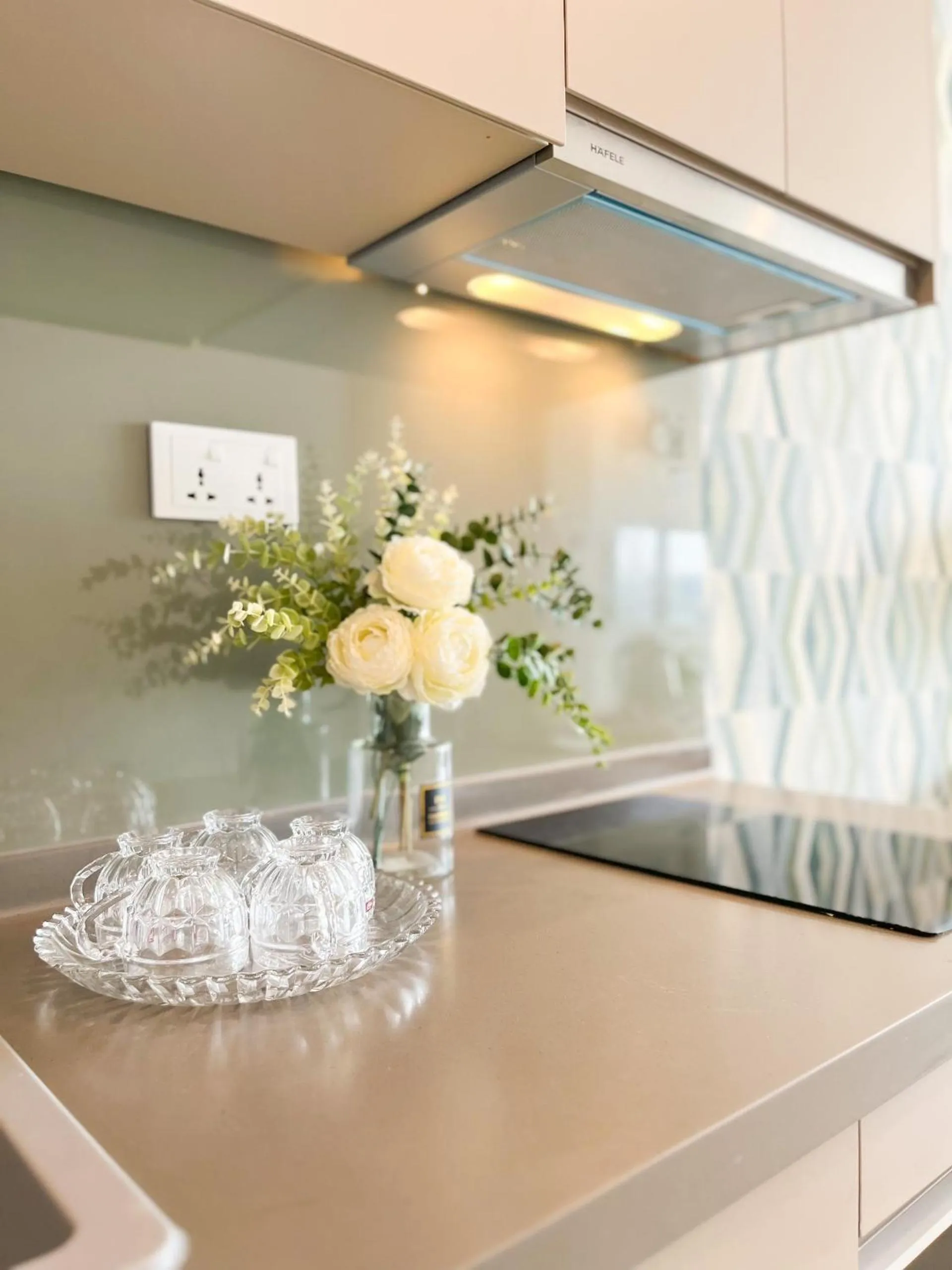 Kitchen or kitchenette in The Sóng Apartment Vũng Tàu - Mita House