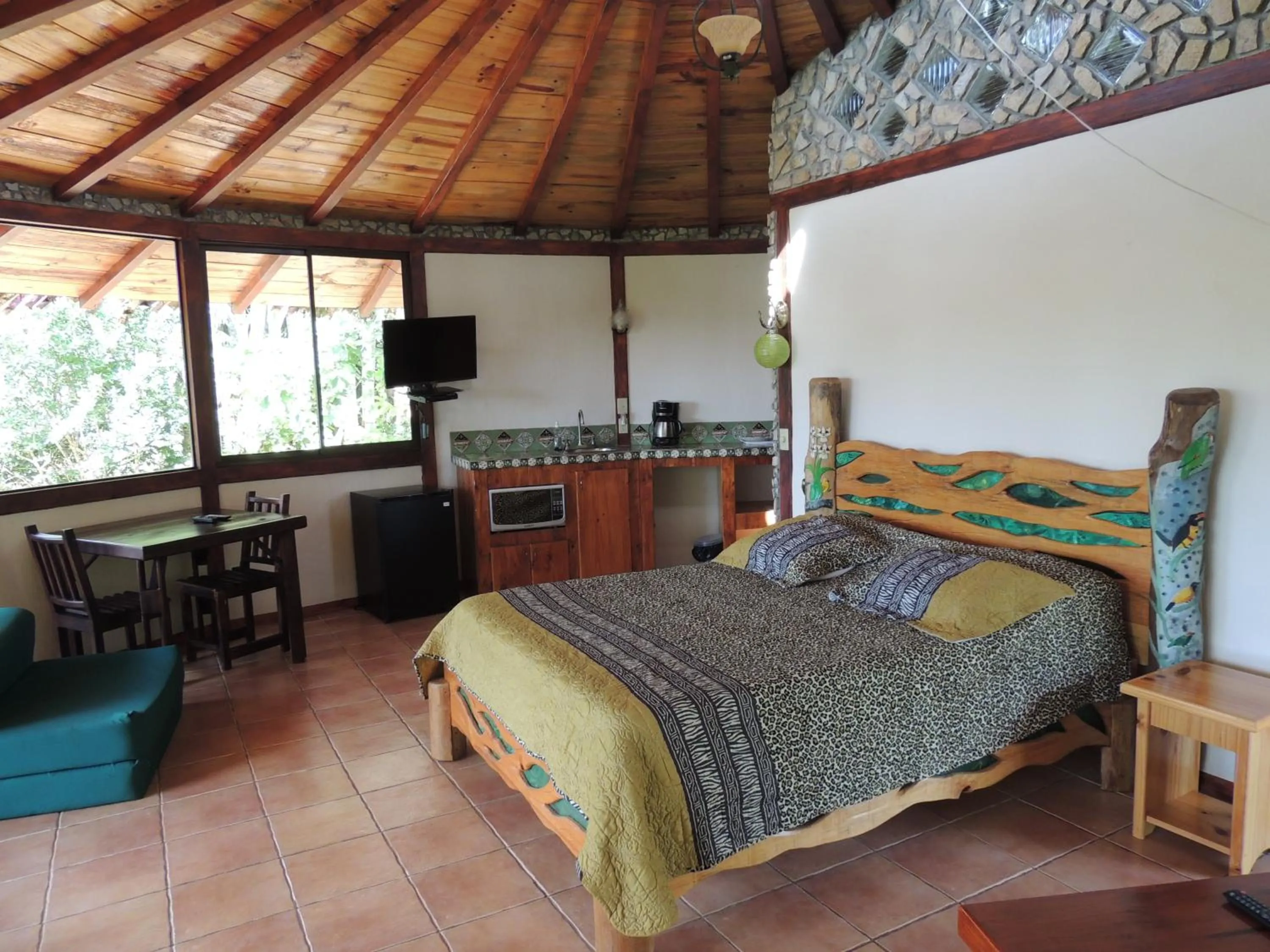 Bed in Cascata Del Bosco Cabinas