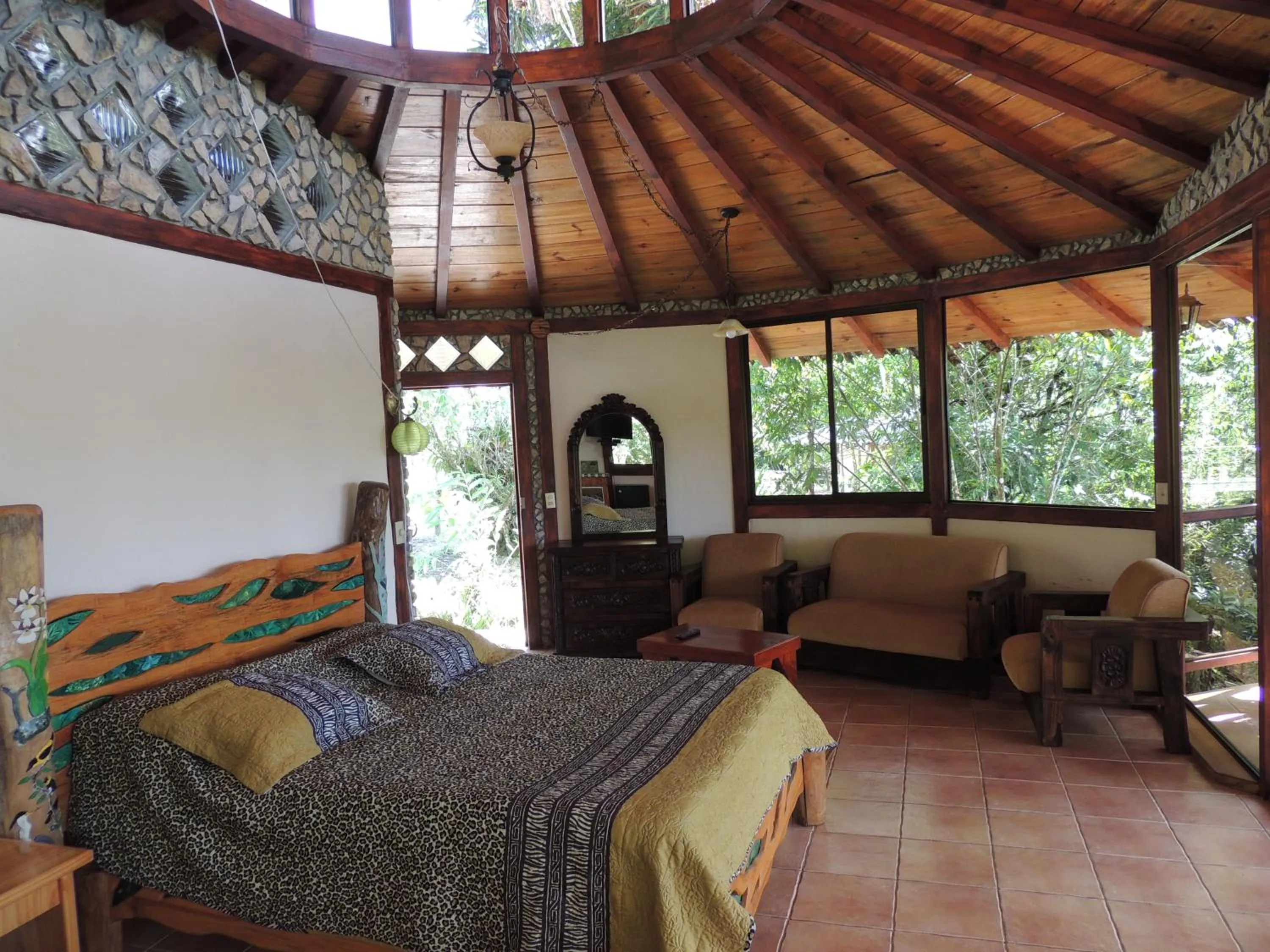 Bed in Cascata Del Bosco Cabinas