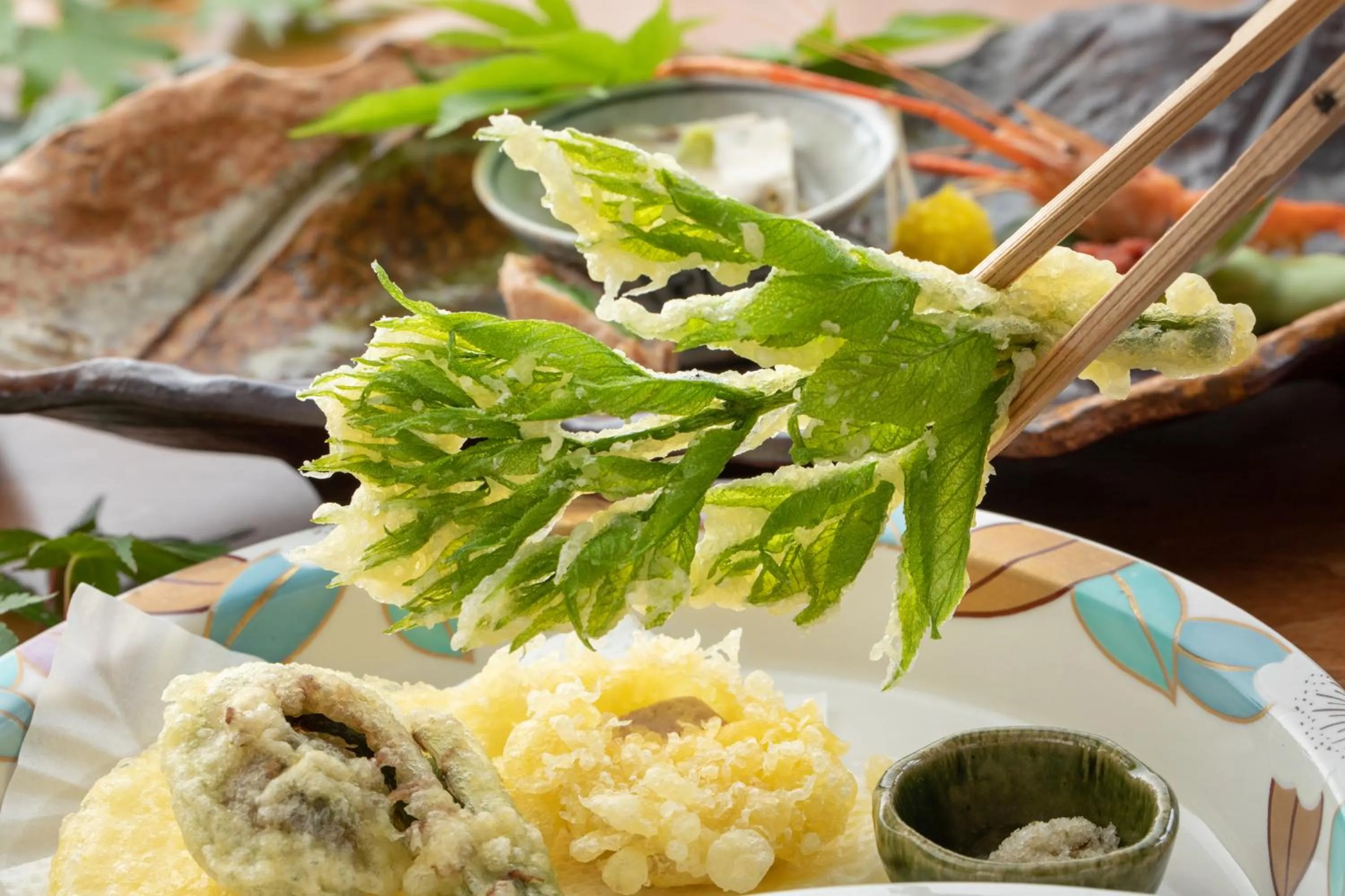 Food close-up in Ryokan Nanjoen