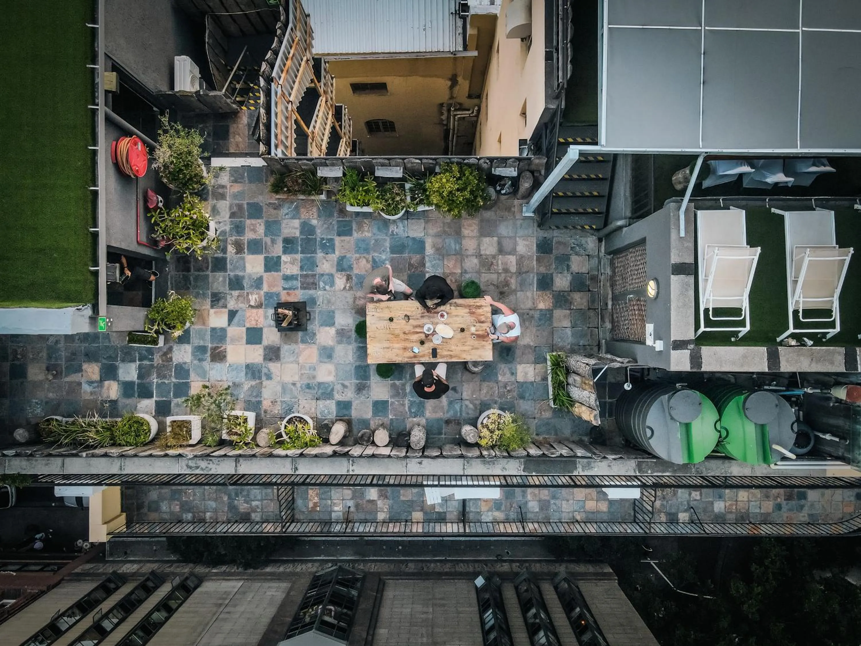 Patio in Cape Diamond Boutique Hotel