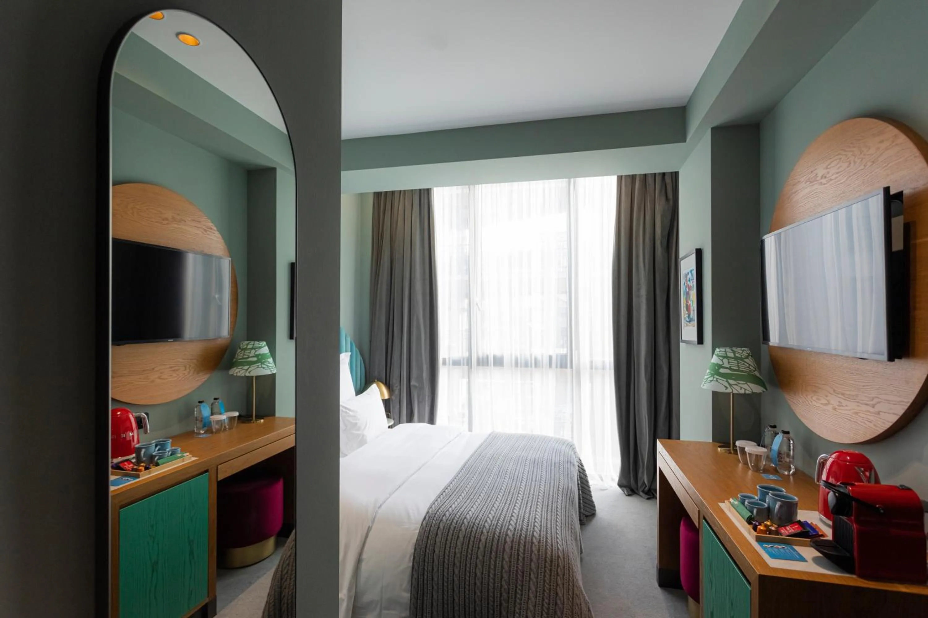 Bed in Khedi Hotel Tbilisi