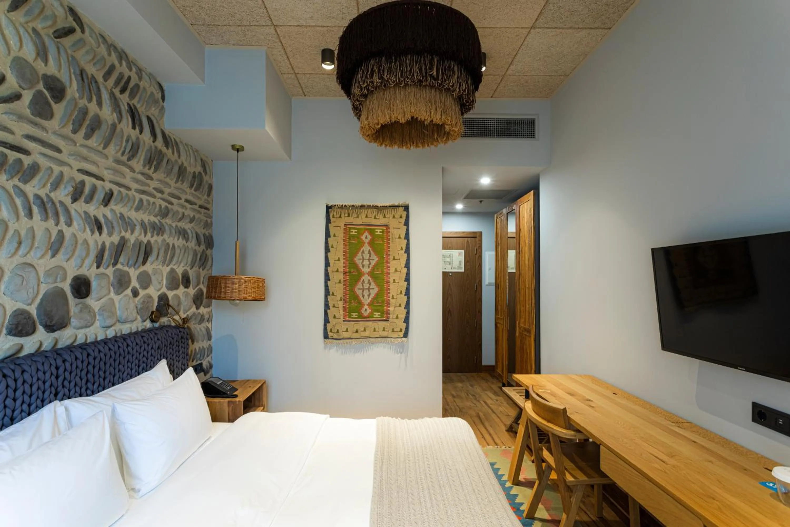 Bed in Khedi Hotel Tbilisi