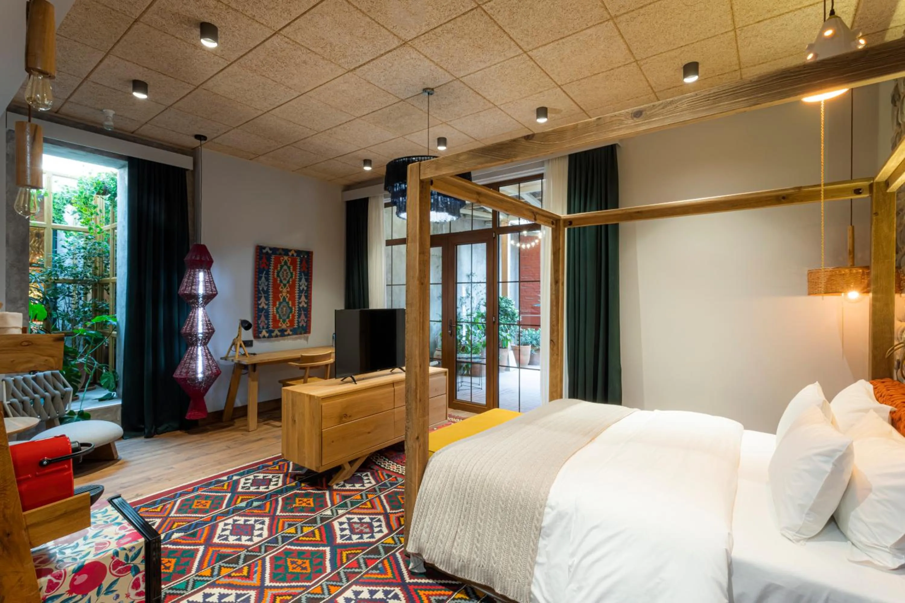 Bedroom, Bed in Khedi Hotel Tbilisi