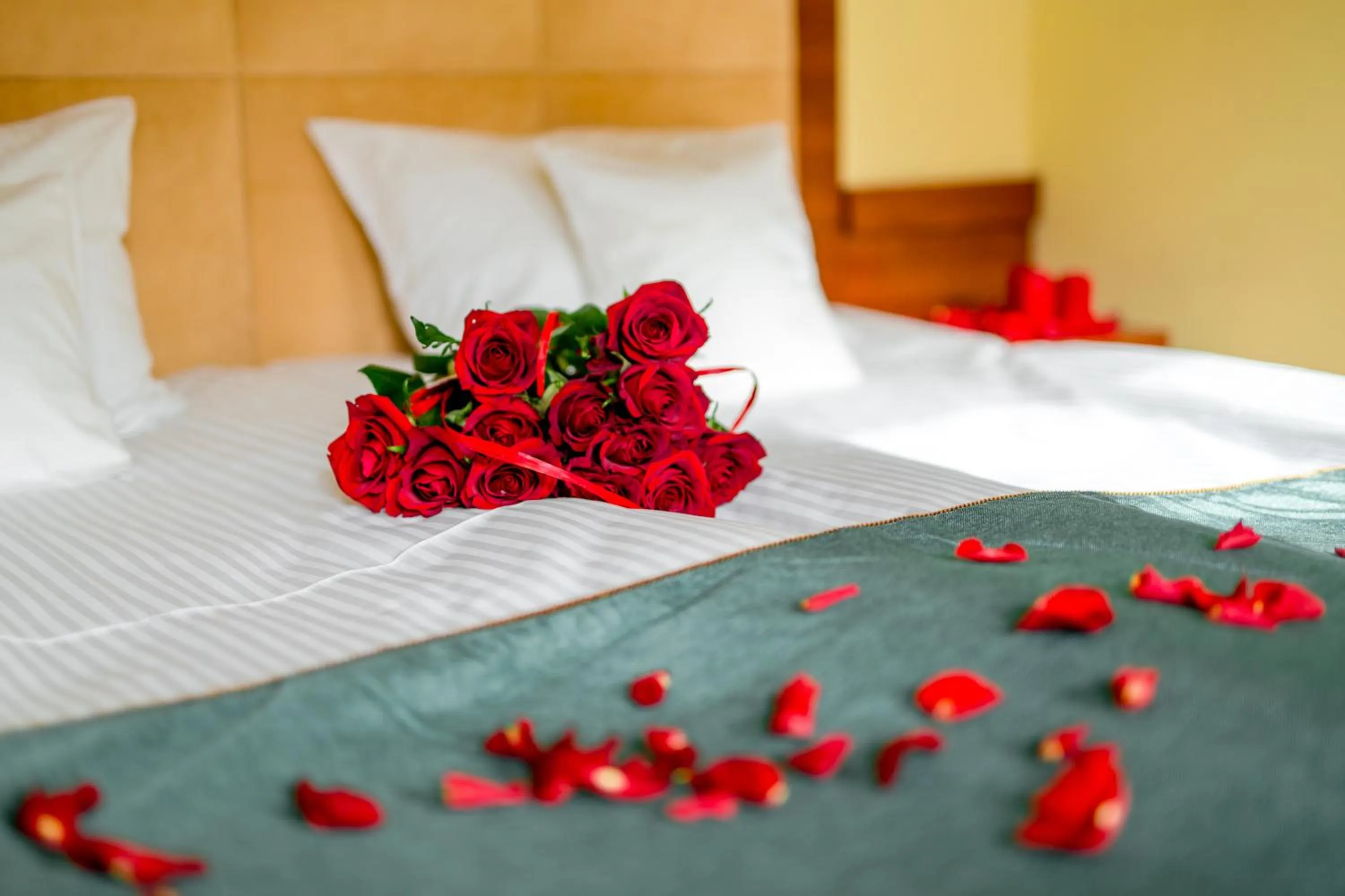 Bed in Hotel Hubertus Rzeszów