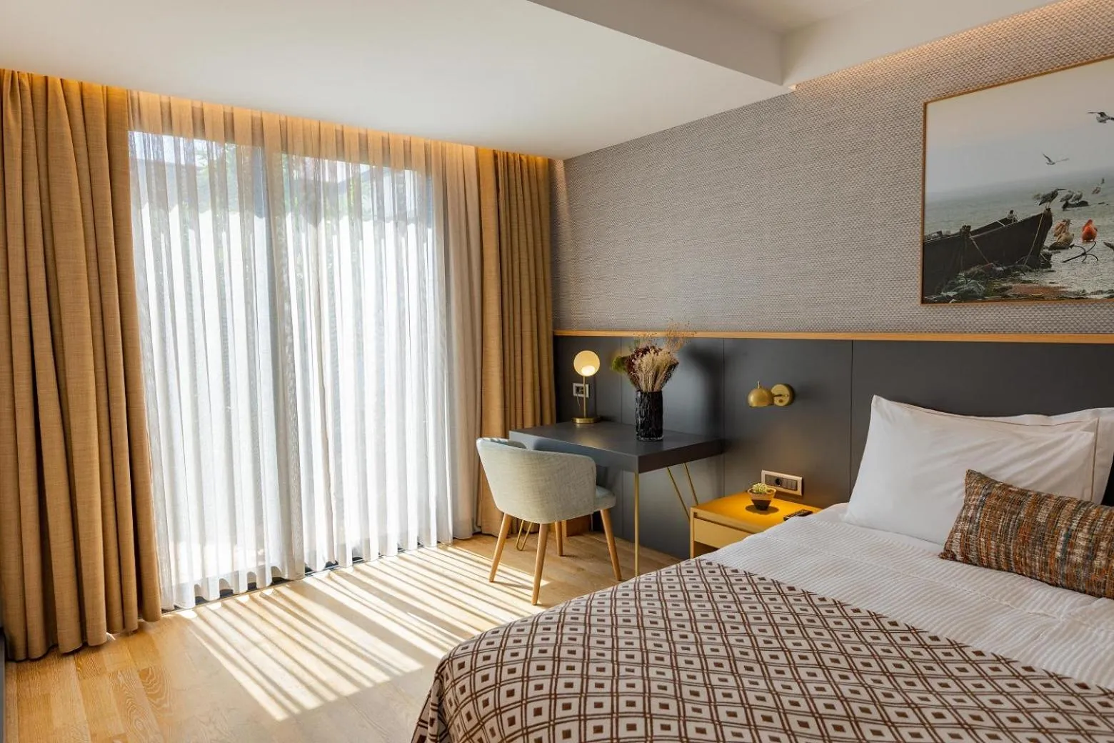 Bedroom, Bed in Pınar Otel