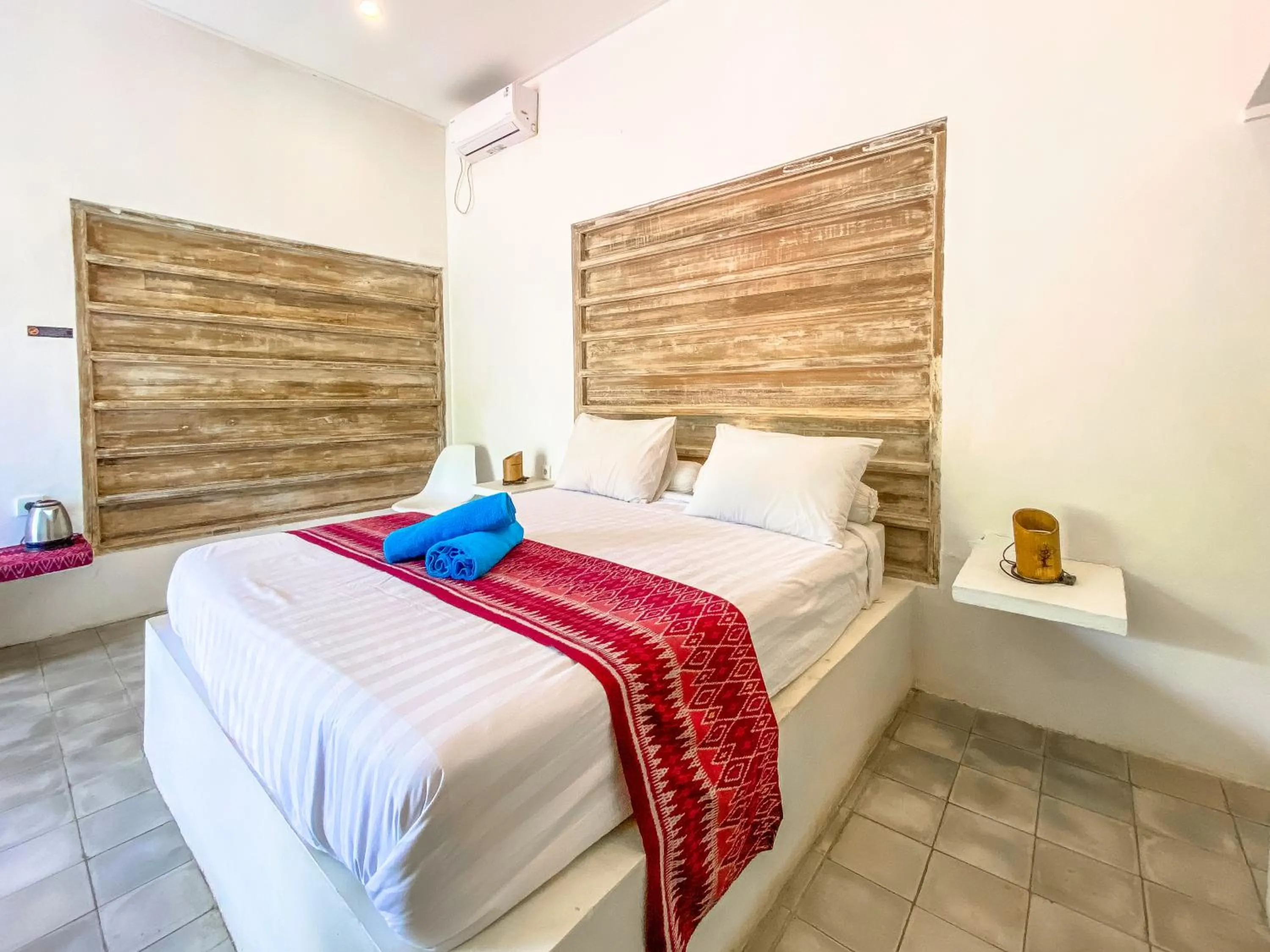 Bed in Namaste Bungalows