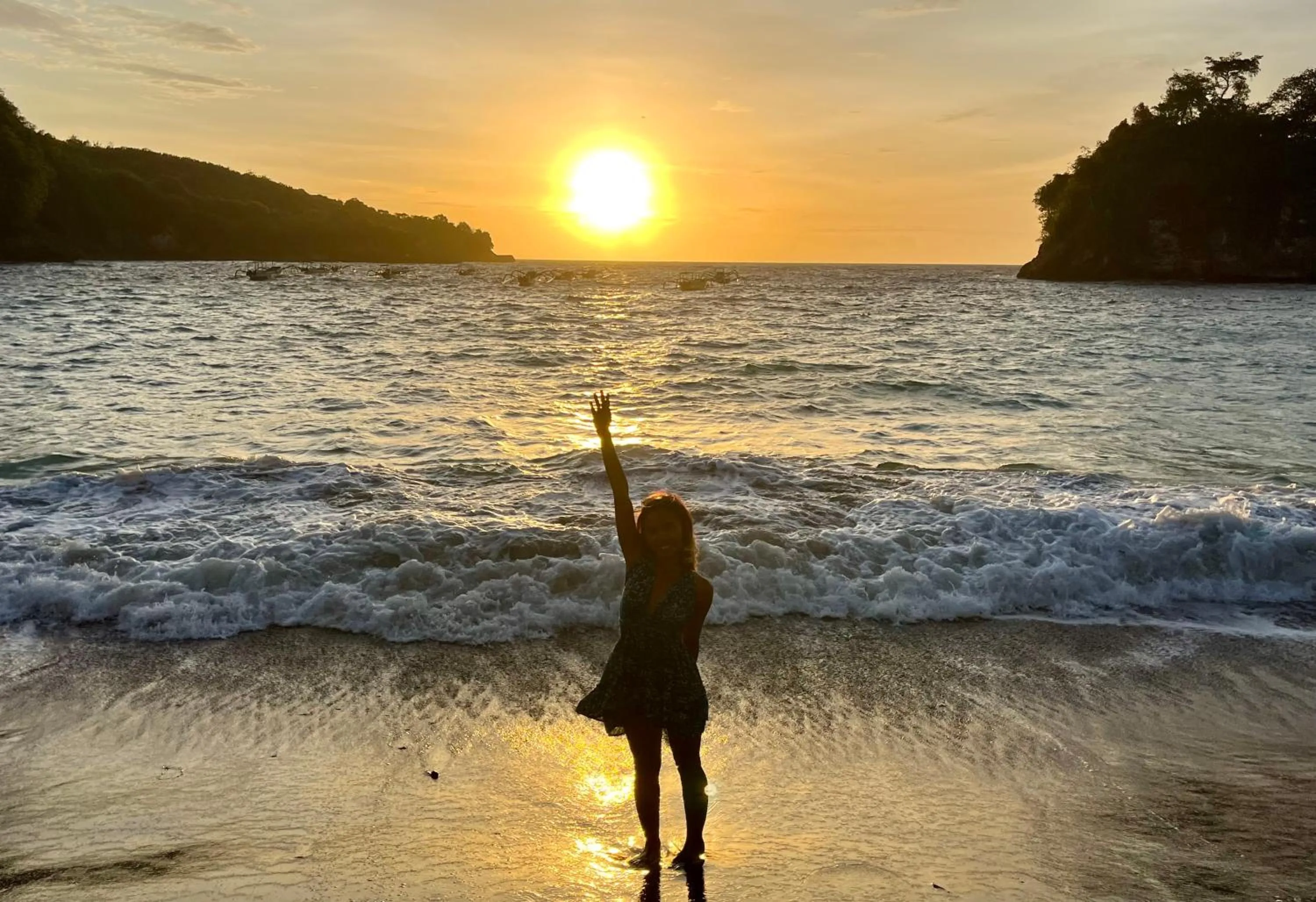 Sunset in Namaste Bungalows Resort