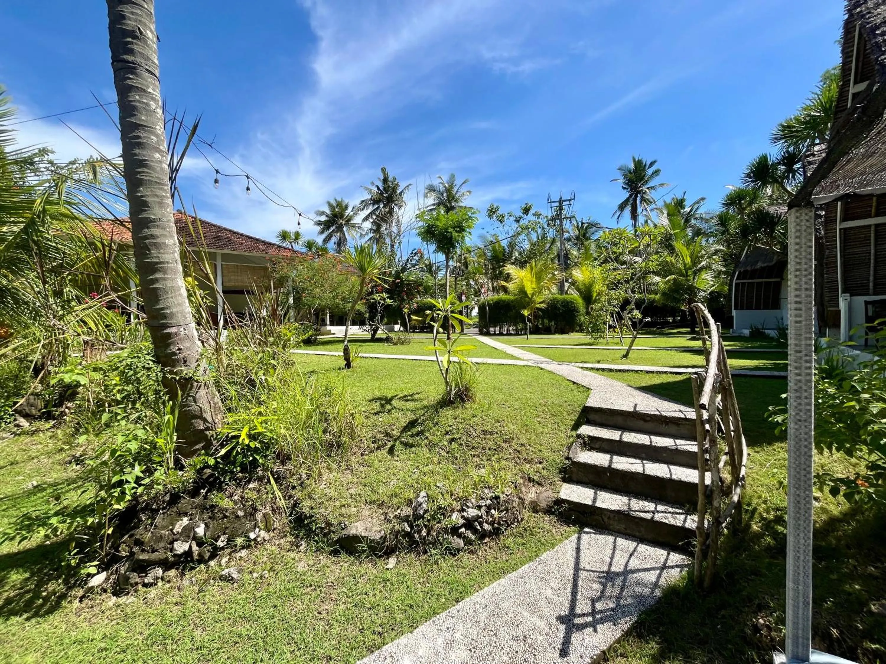 Garden in Namaste Bungalows Resort