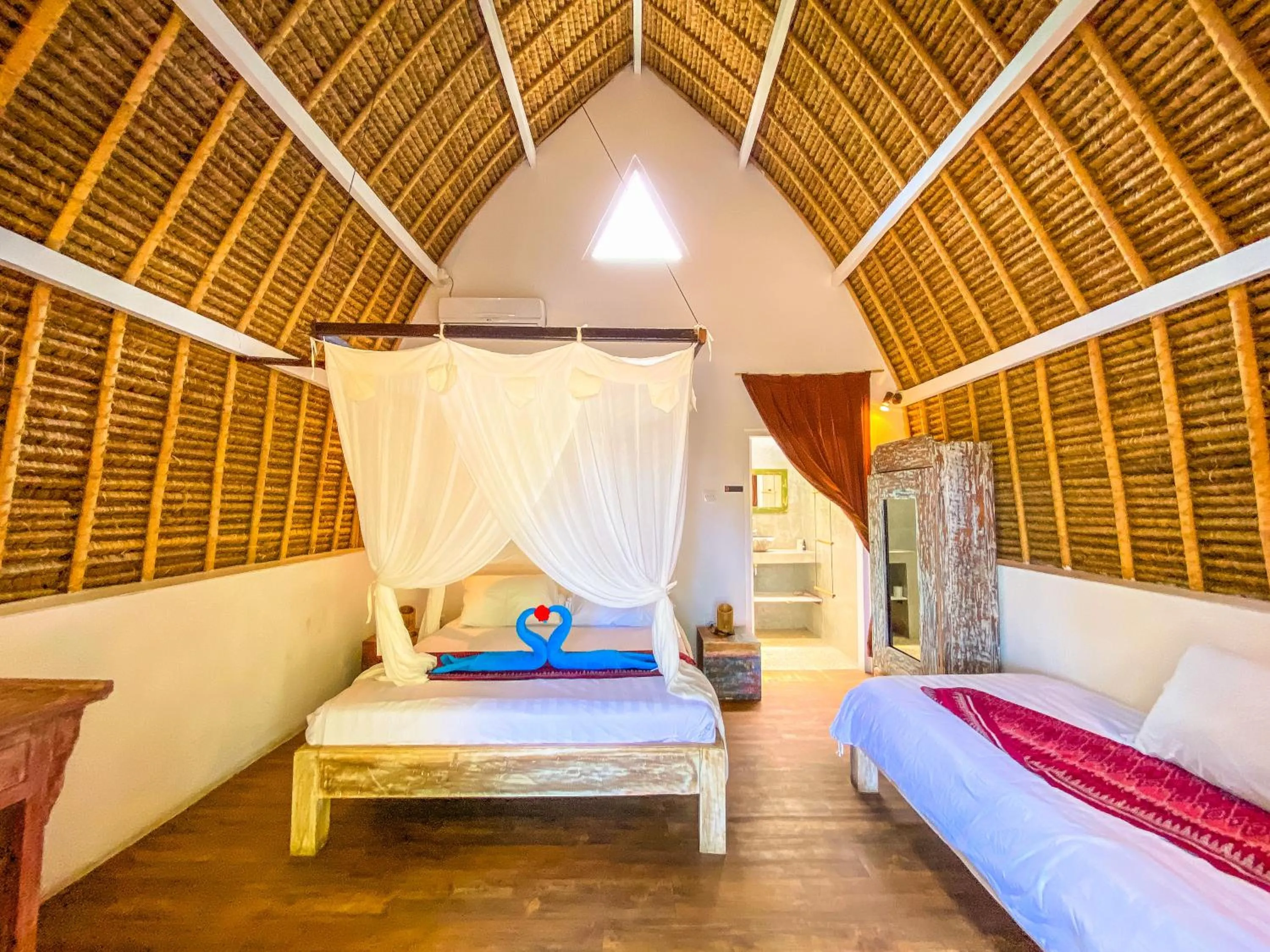 Bed in Namaste Bungalows