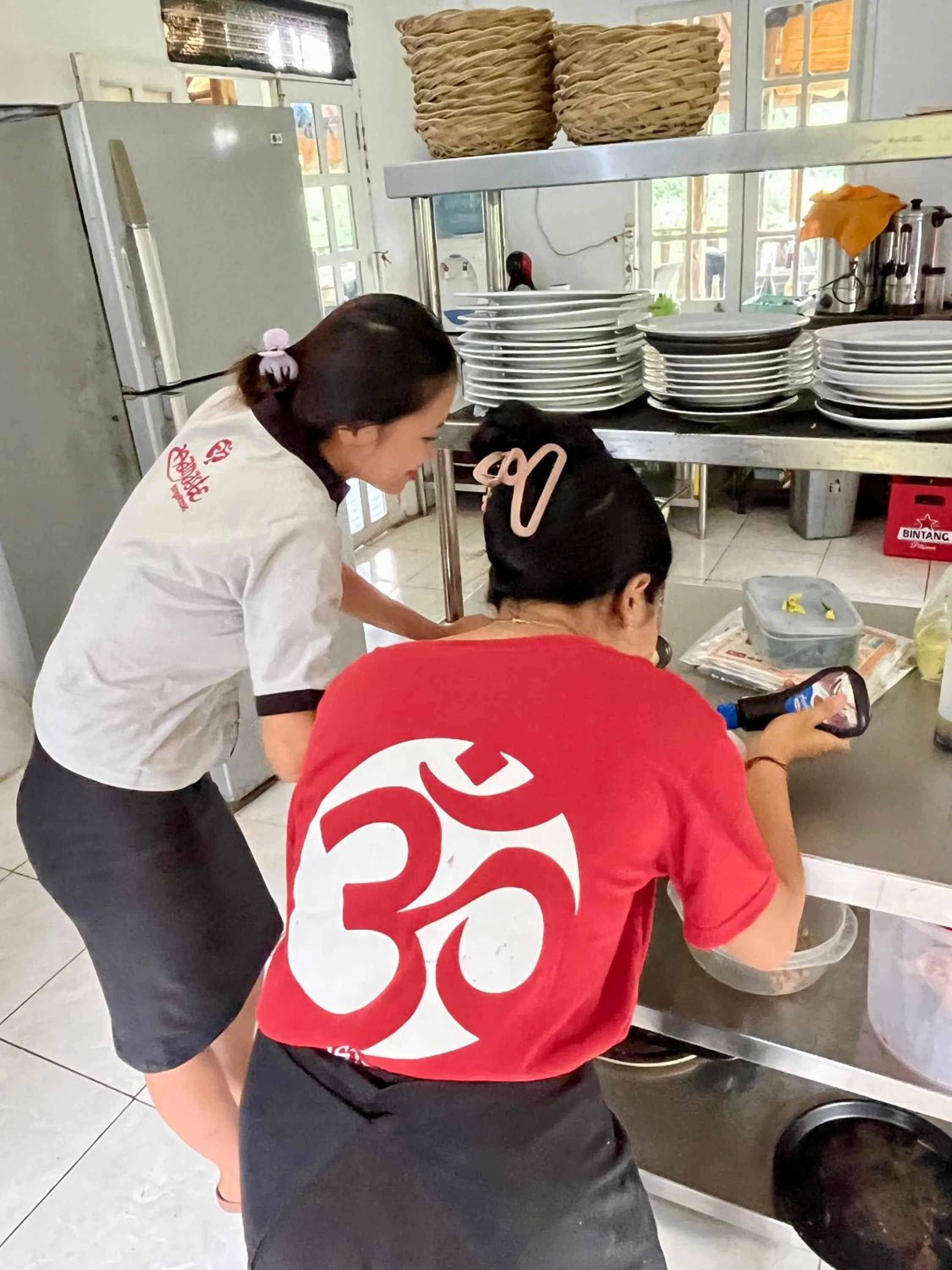 Staff in Namaste Bungalows Resort