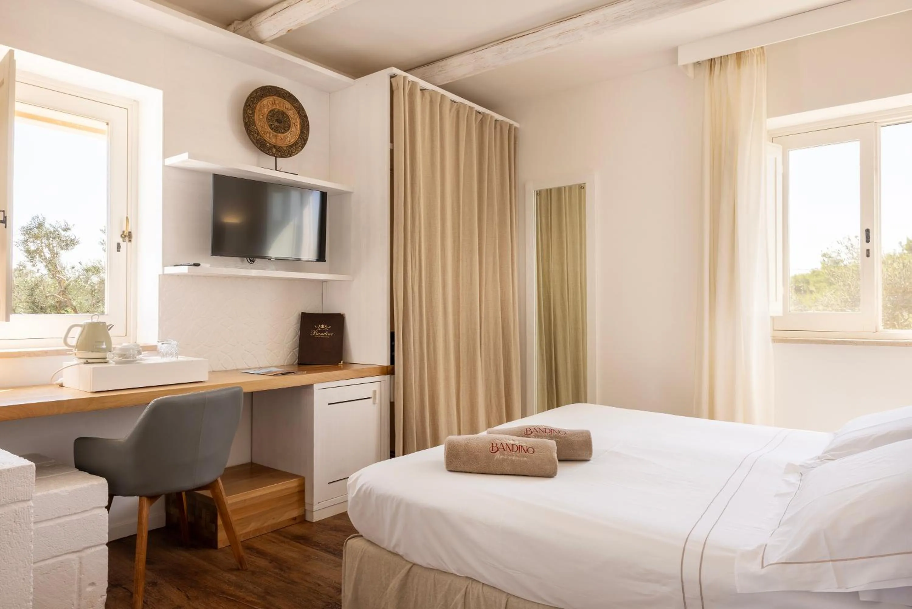 Bed in Masseria Bandino & Spa