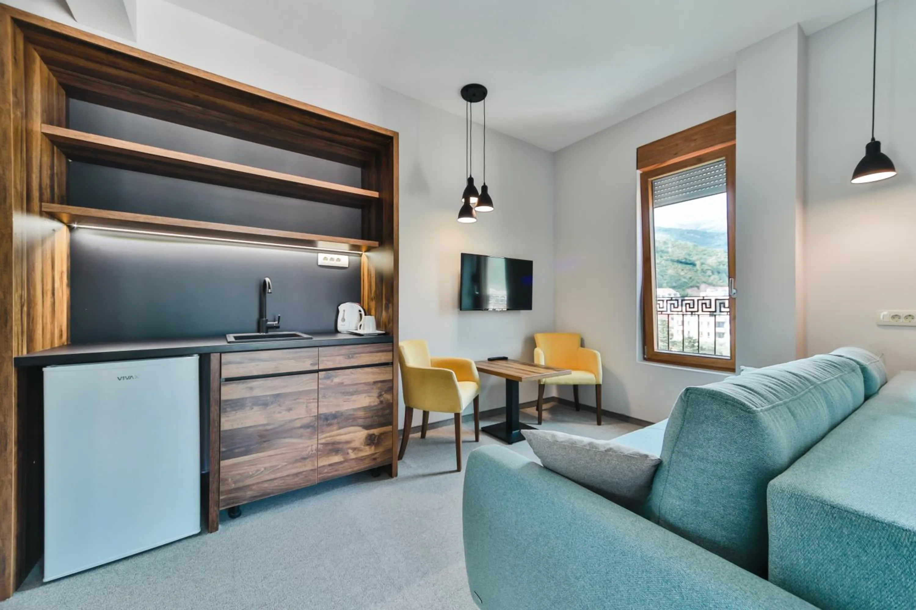 Kitchen or kitchenette in Hotel Vladimir