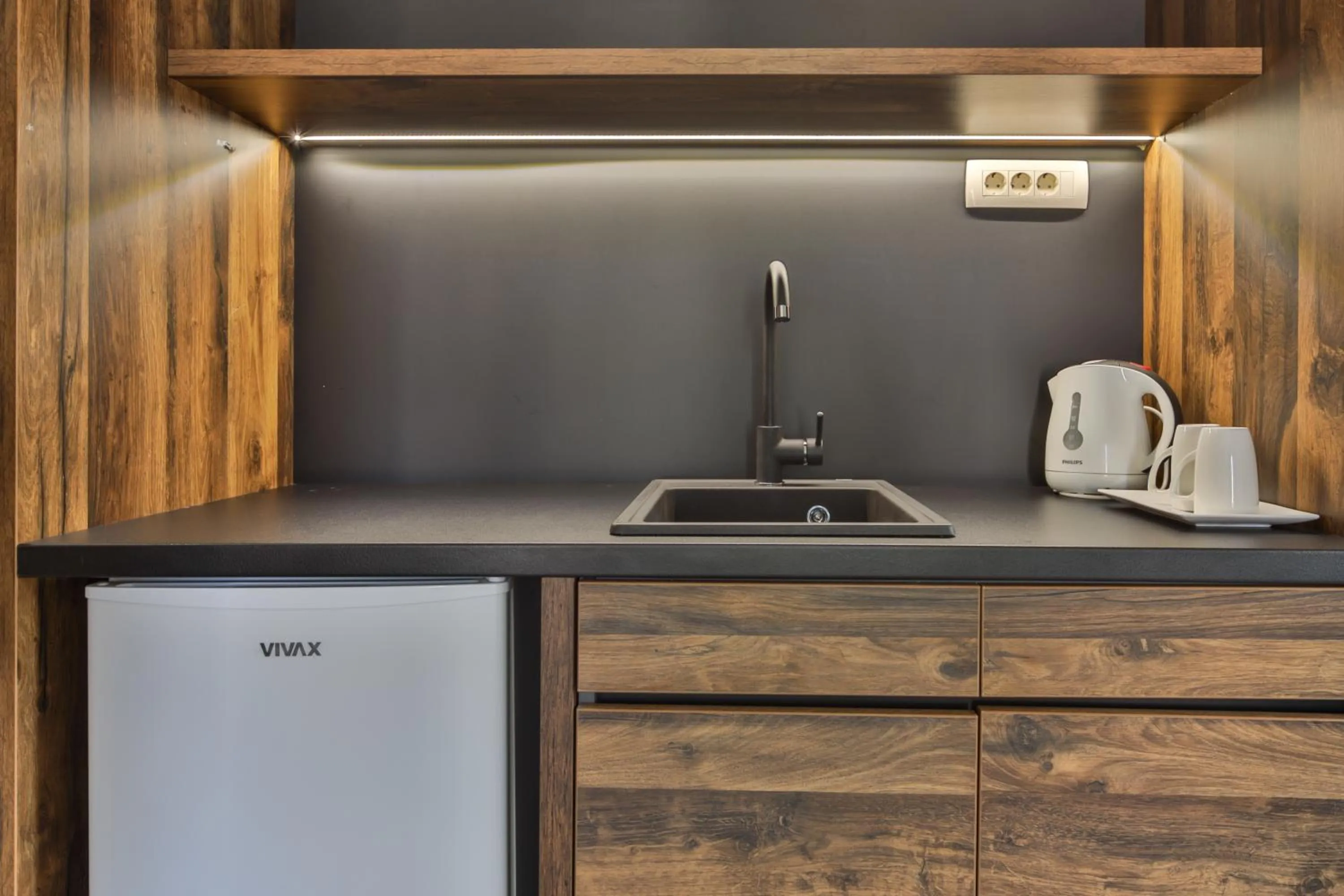 Kitchen or kitchenette in Hotel Vladimir