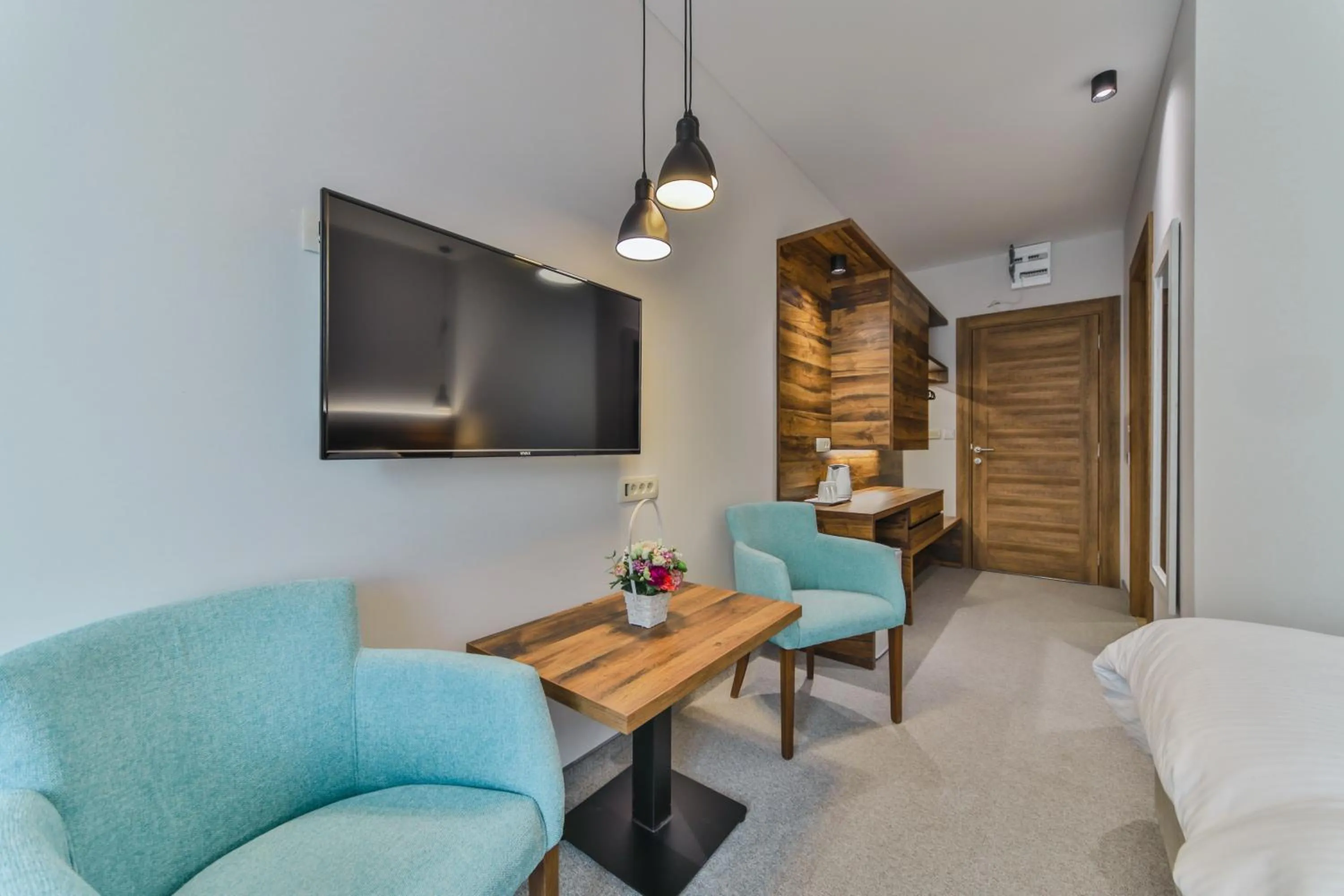 Communal lounge/ TV room in Hotel Vladimir