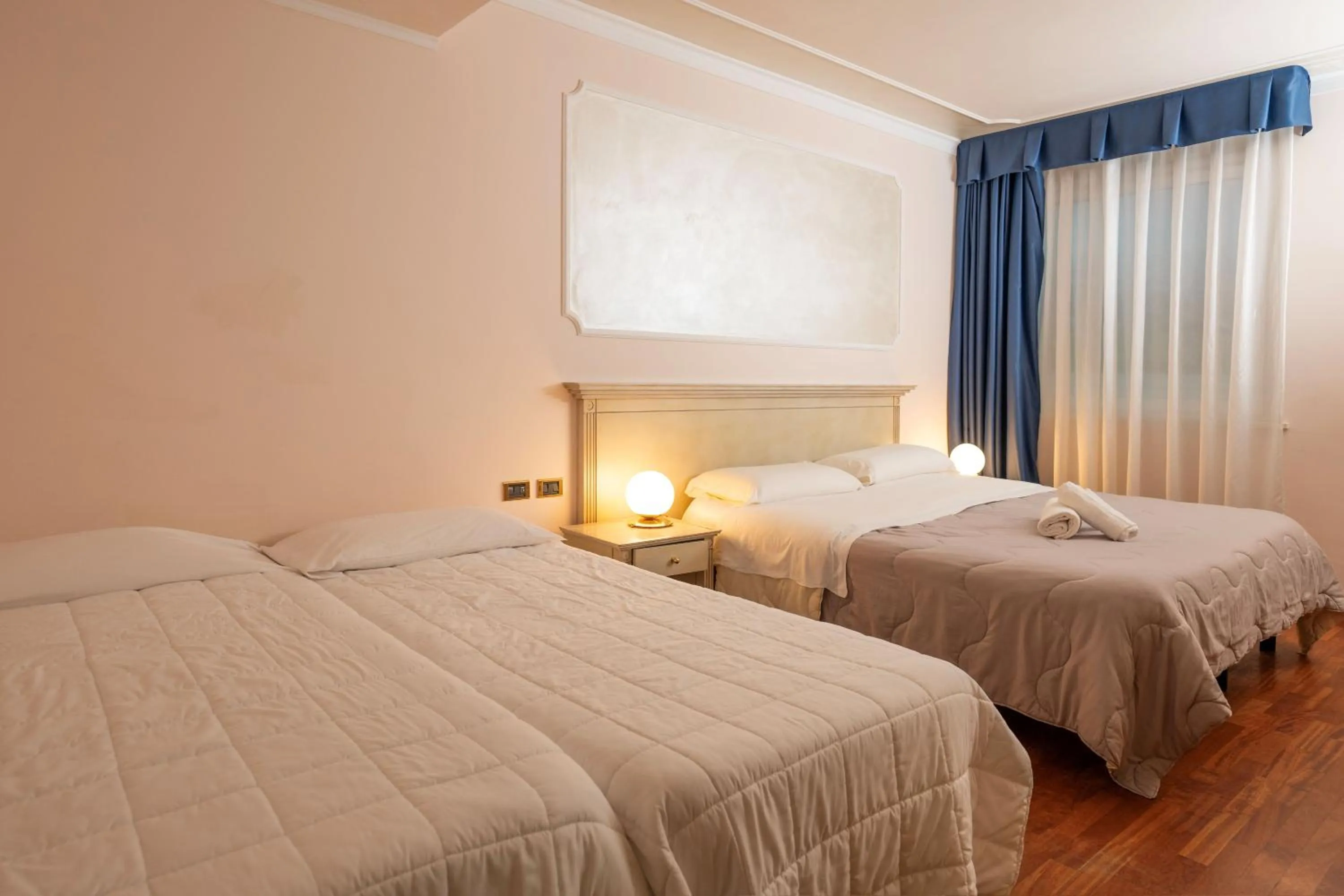 Bed in Hotel Villa Medici