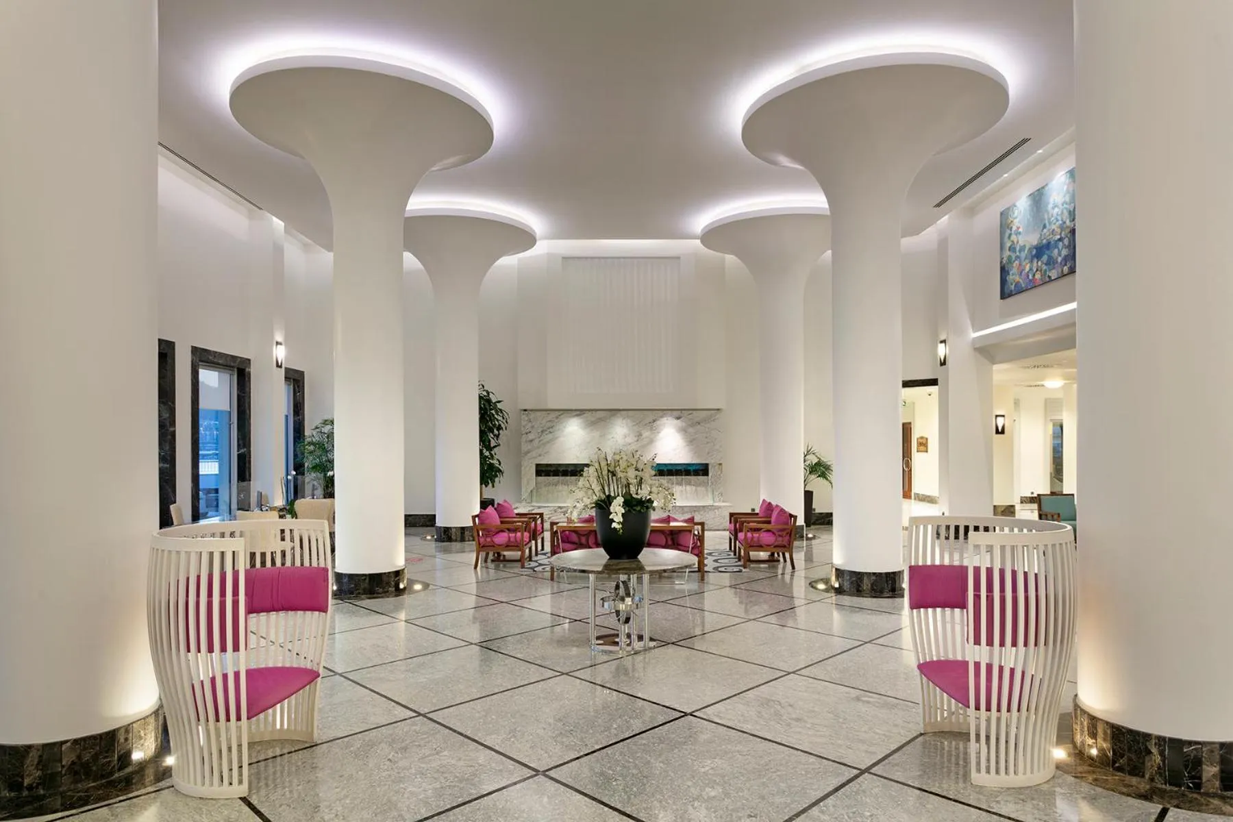 Seating area in Xanadu Island