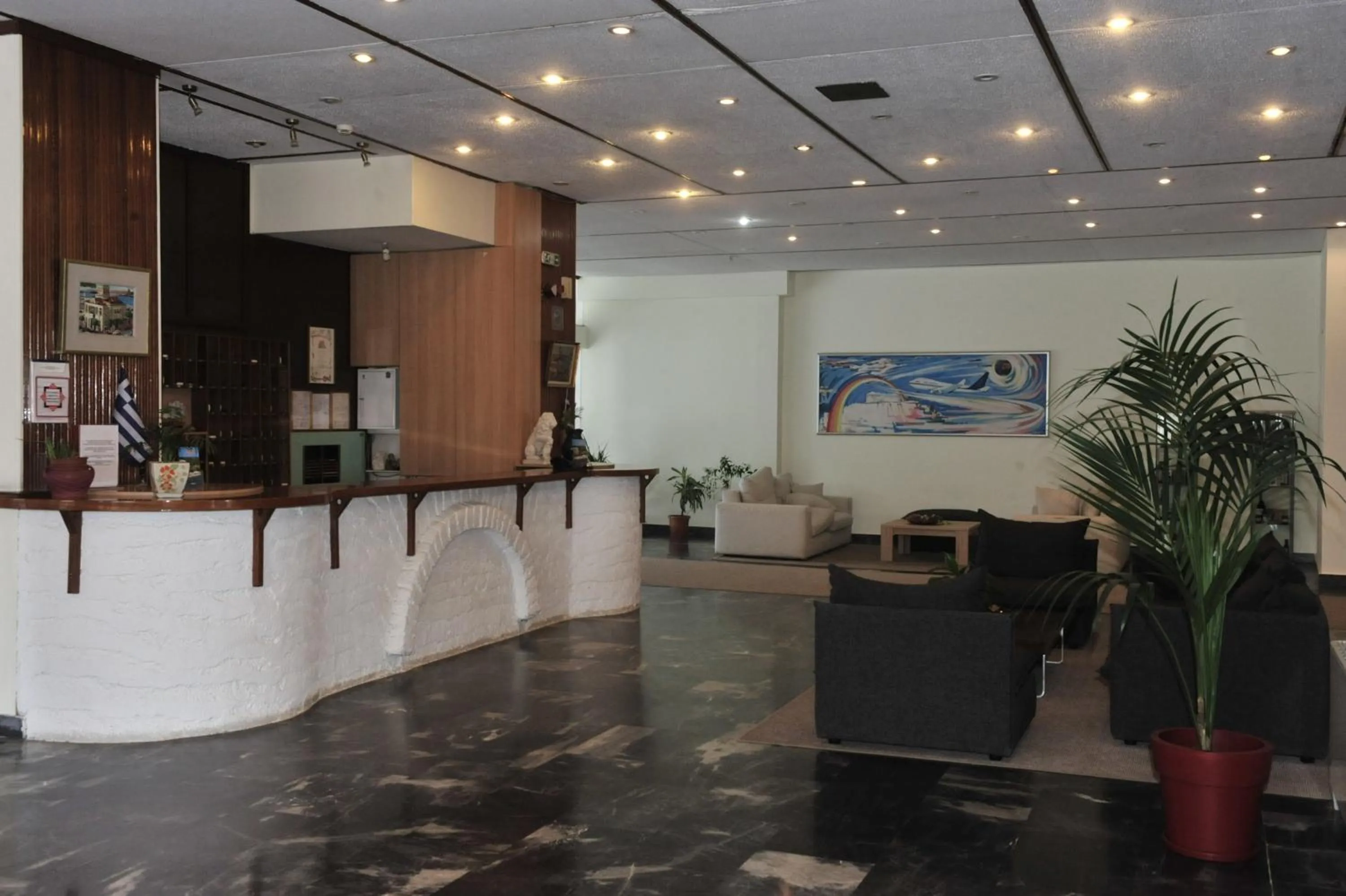 Lobby or reception in Siagas Beach Hotel