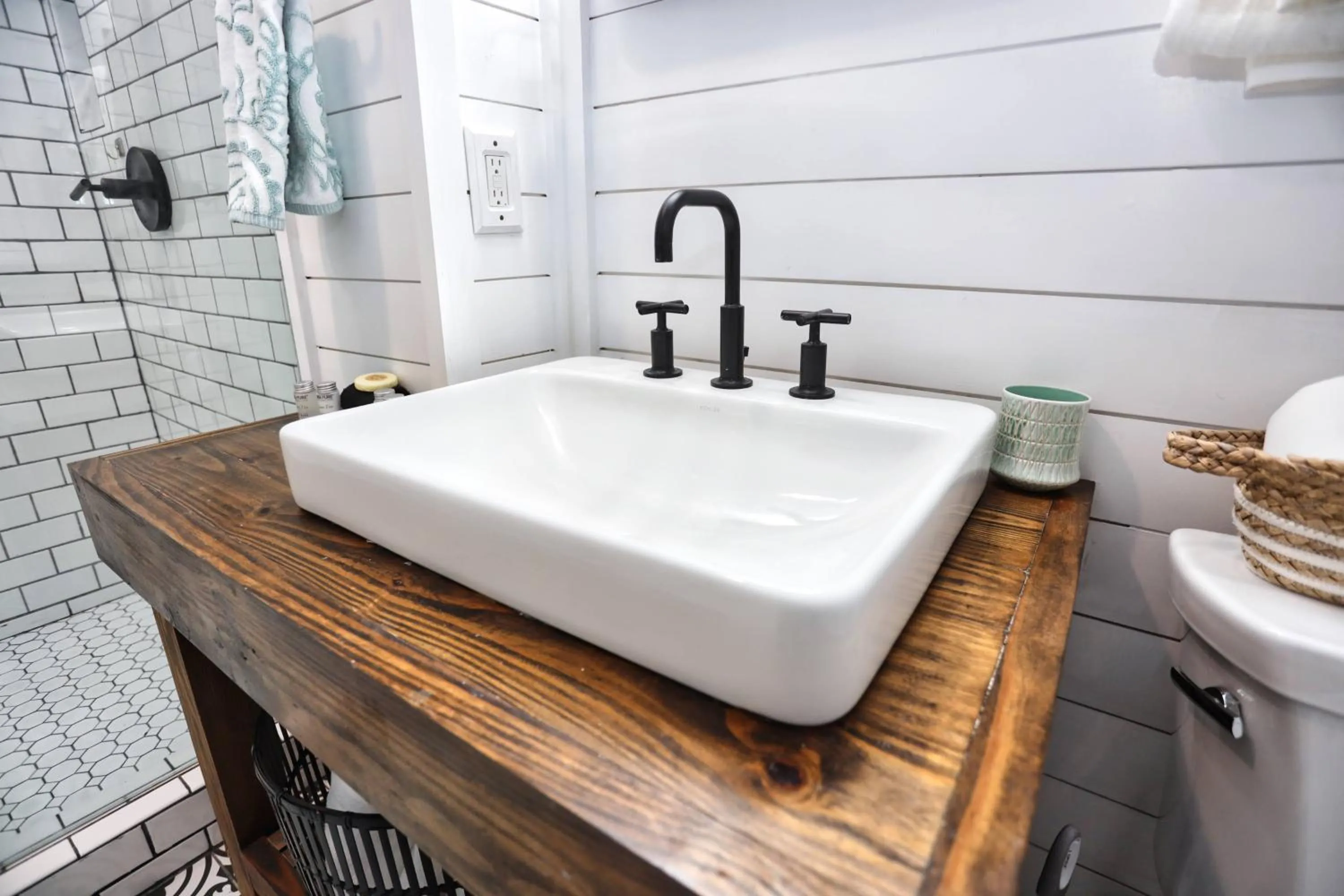 Bathroom in Historic Home Family Friendly Close to Seawall