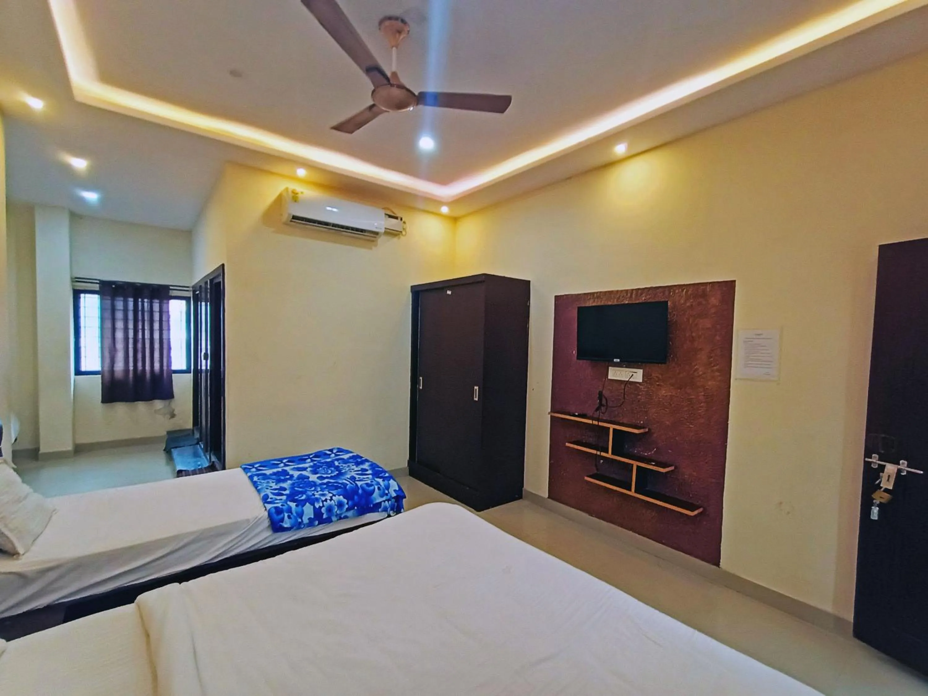 Bedroom, Bed in MG Residency