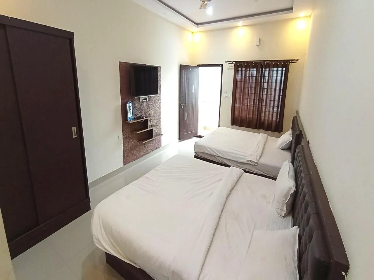 Bedroom, Bed in MG Residency
