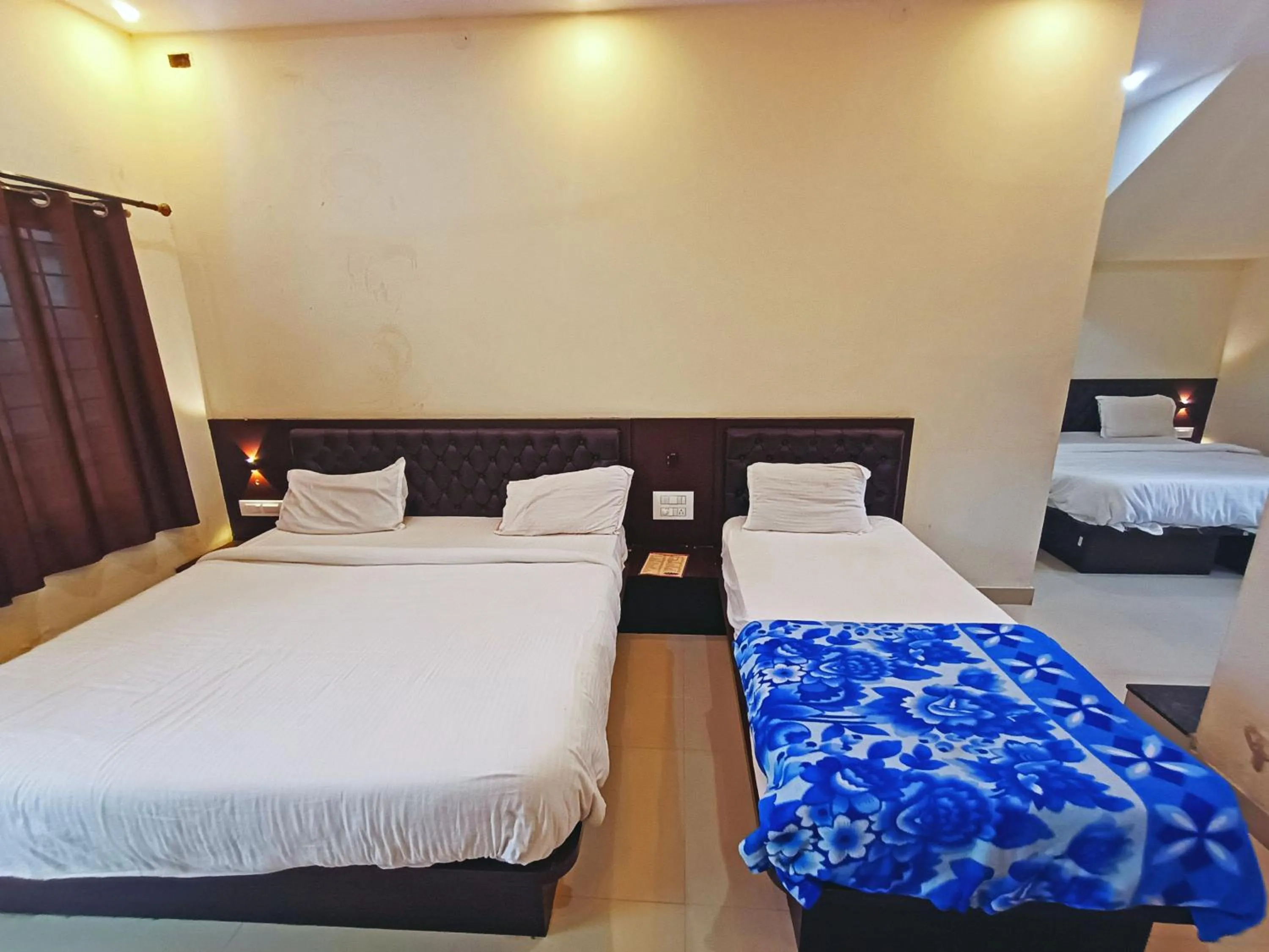 Bedroom, Bed in MG Residency