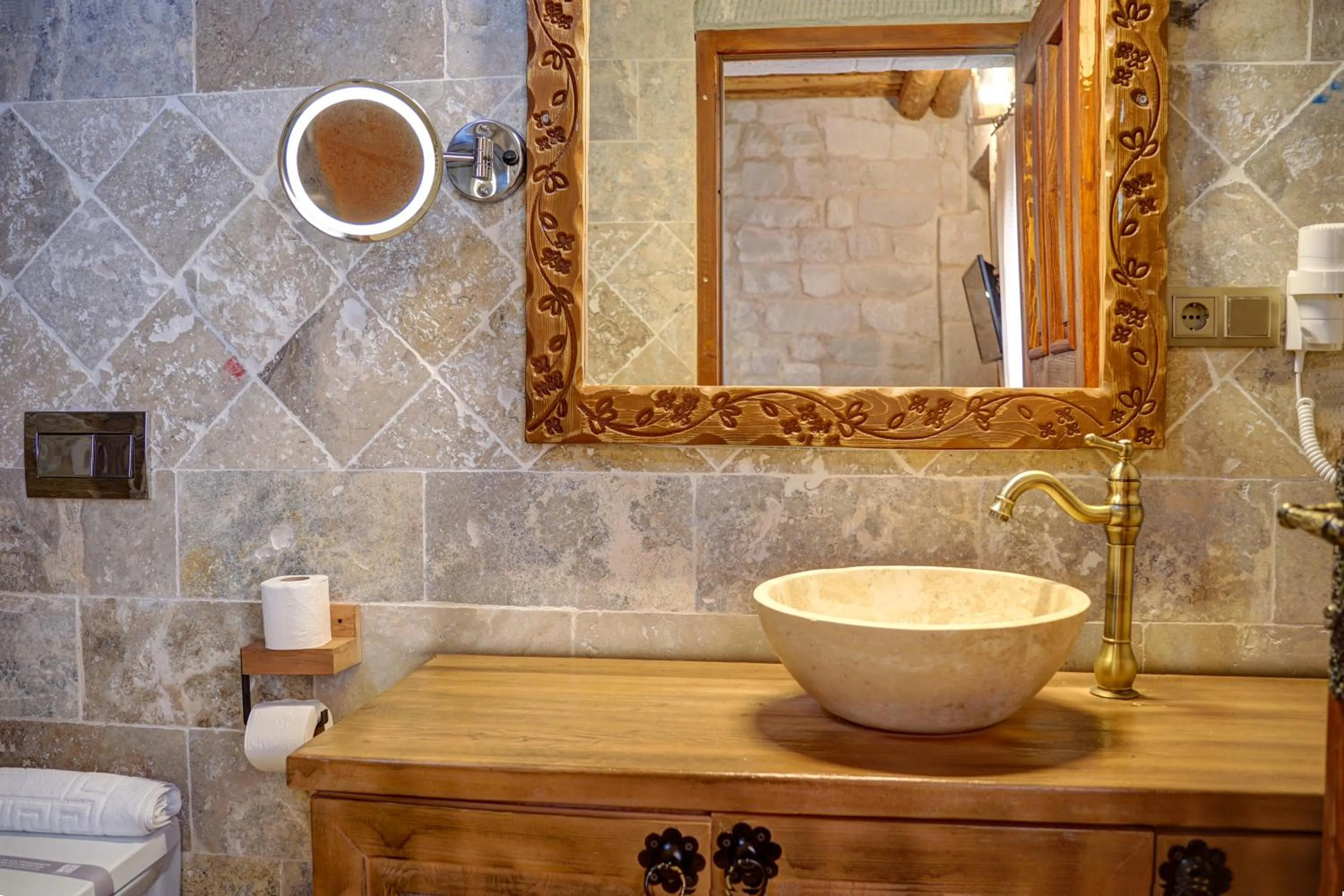 Bathroom in Aşk-ı Nare Cave Hotel Swimming Pool Hot & SPA