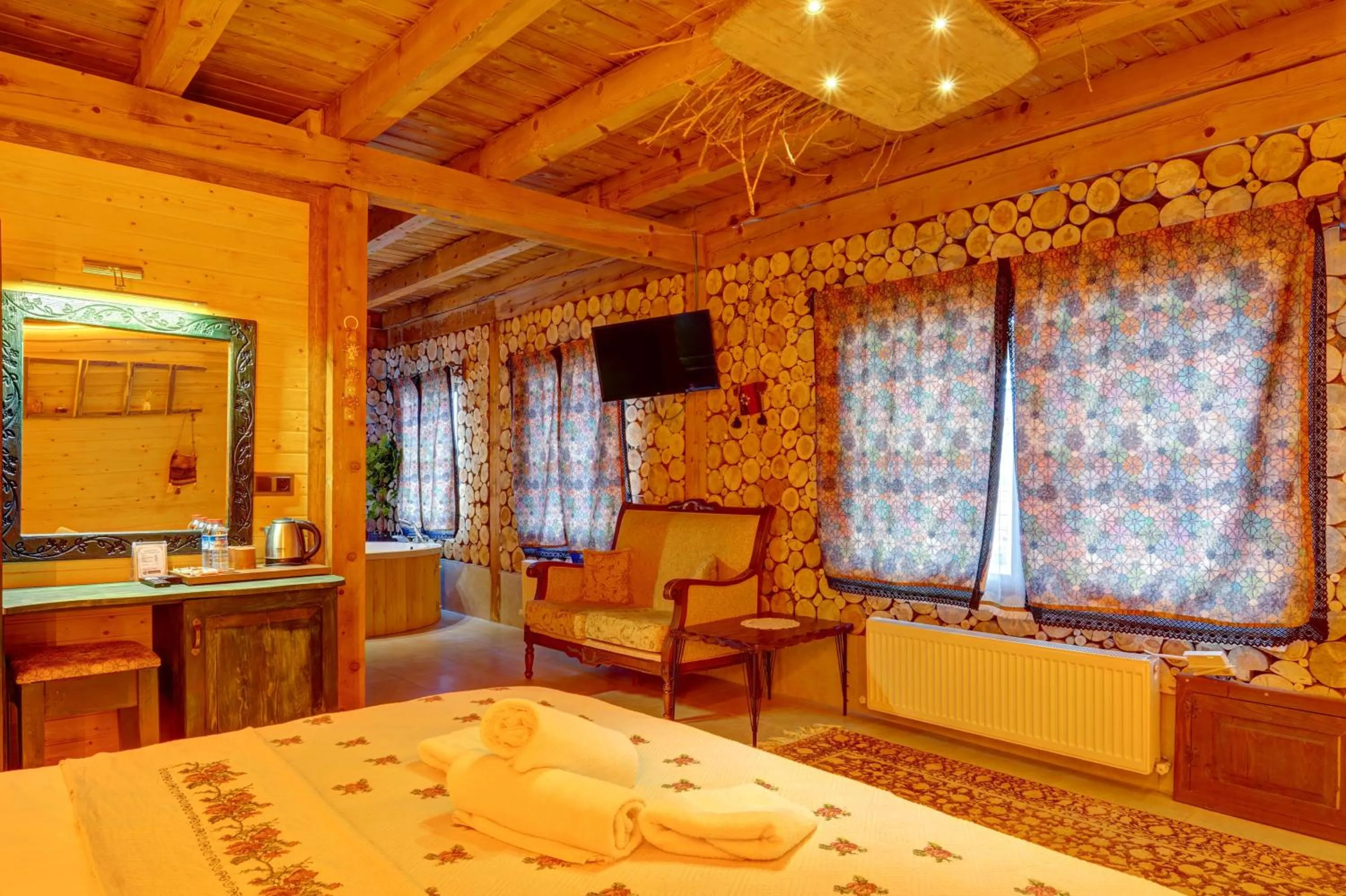 Bedroom, Bed in Aşk-ı Nare Cave Hotel Swimming Pool Hot & SPA