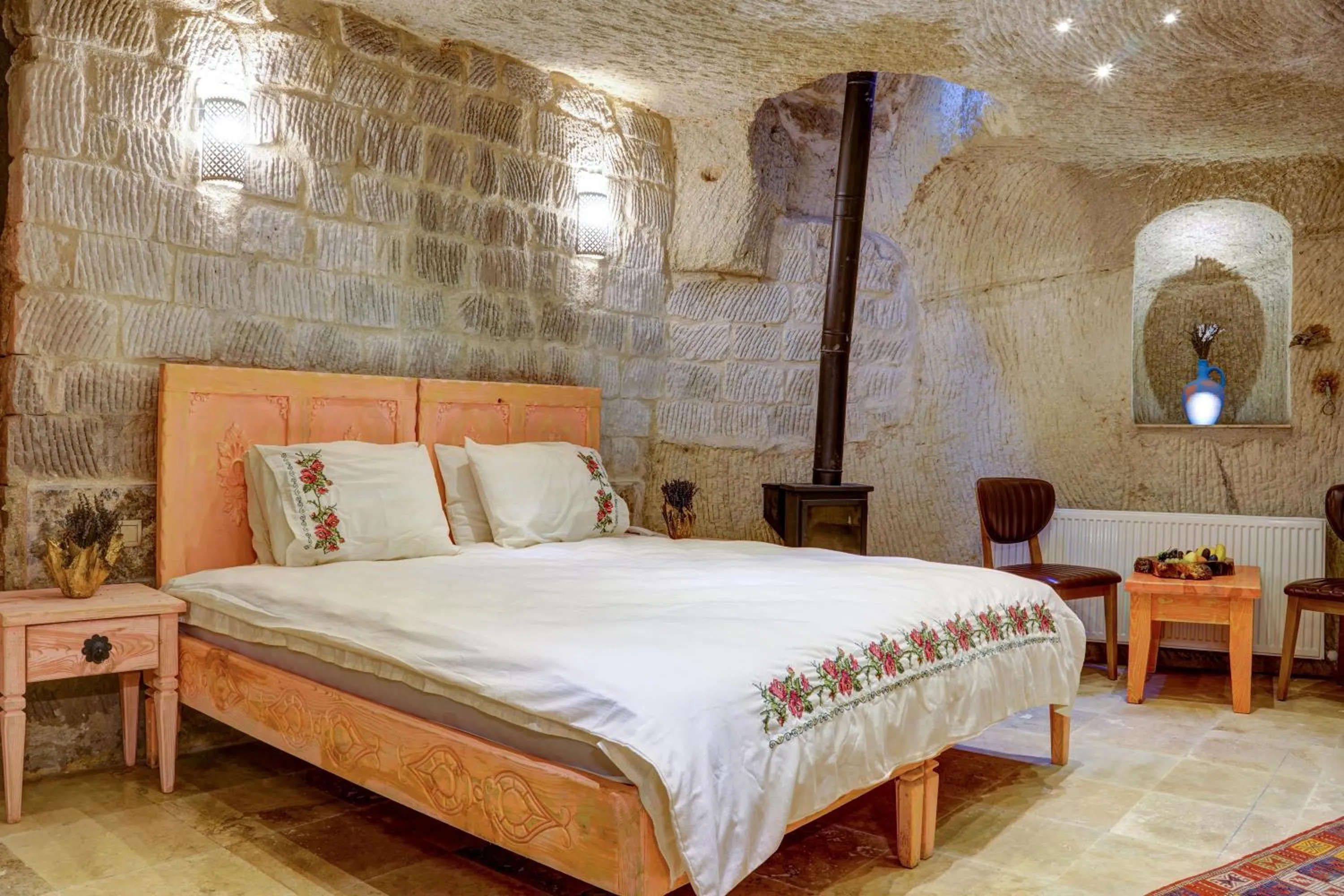 Bedroom, Bed in Aşk-ı Nare Cave Hotel Swimming Pool Hot & SPA