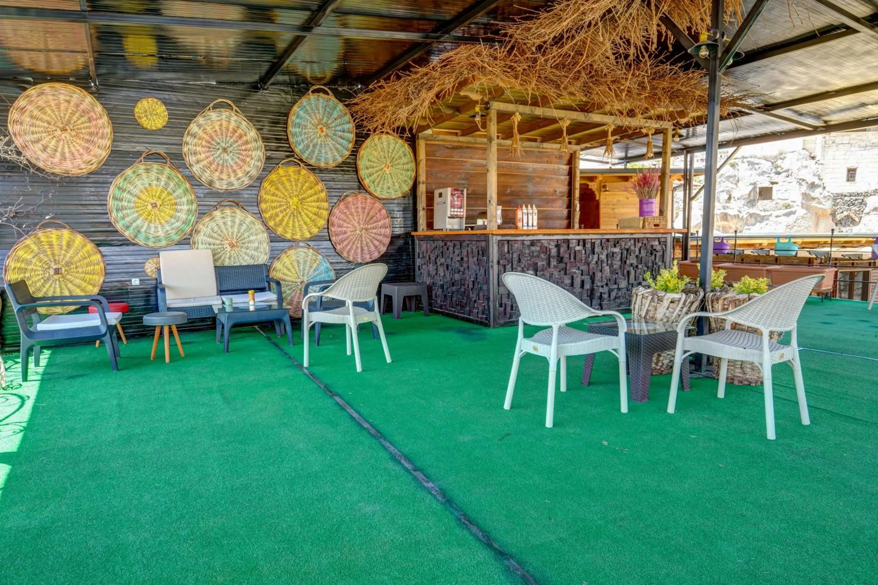 Balcony/Terrace in Aşk-ı Nare Cave Hotel Swimming Pool Hot & SPA