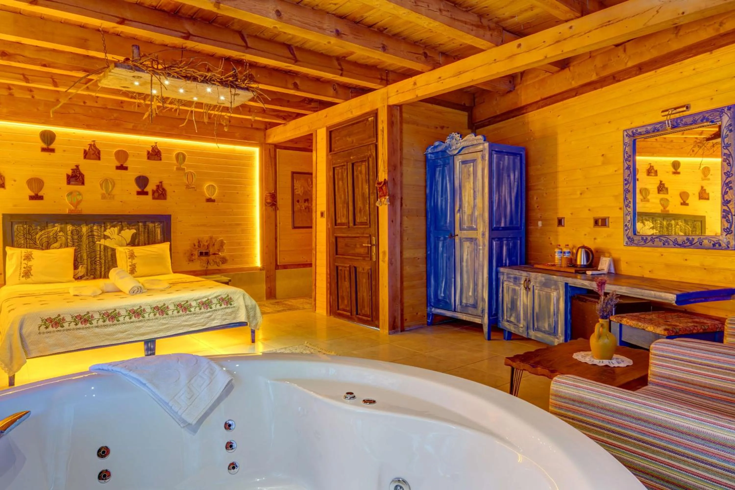 Bedroom, Bed in Aşk-ı Nare Cave Hotel Swimming Pool Hot & SPA