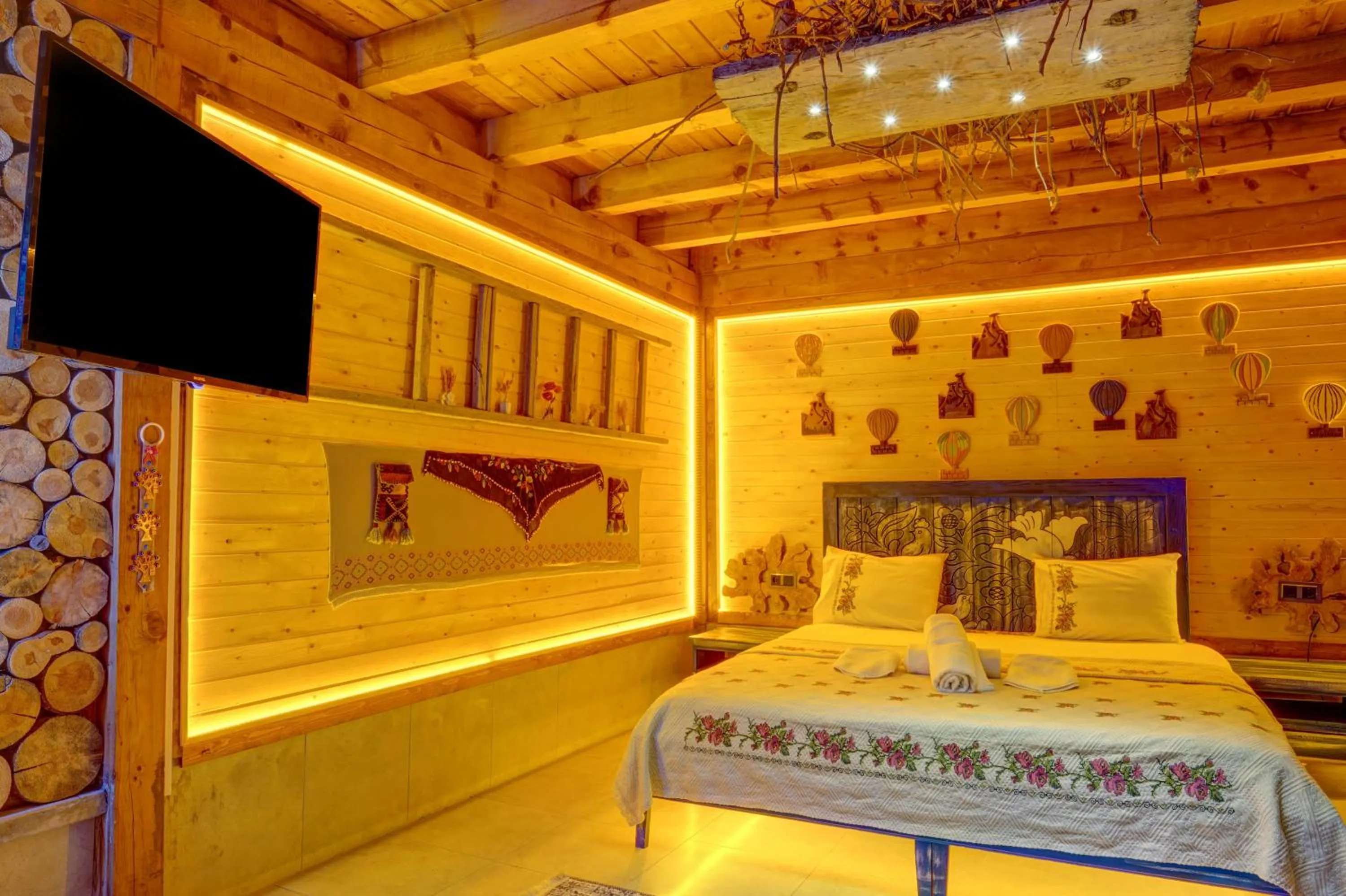 Bedroom, Bed in Aşk-ı Nare Cave Hotel Swimming Pool Hot & SPA