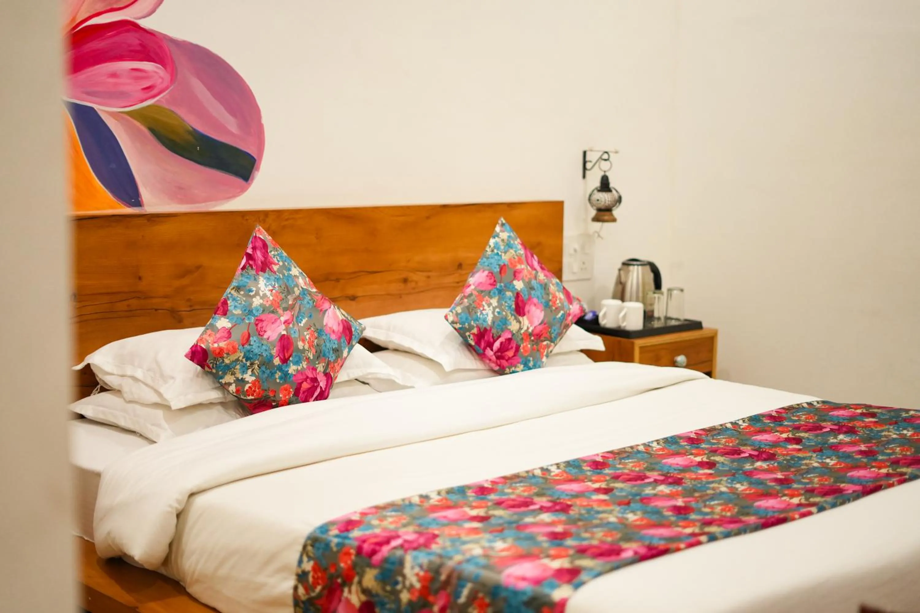 Bed in PETAL OF MEWAR - A Luxury Boutique Hotel