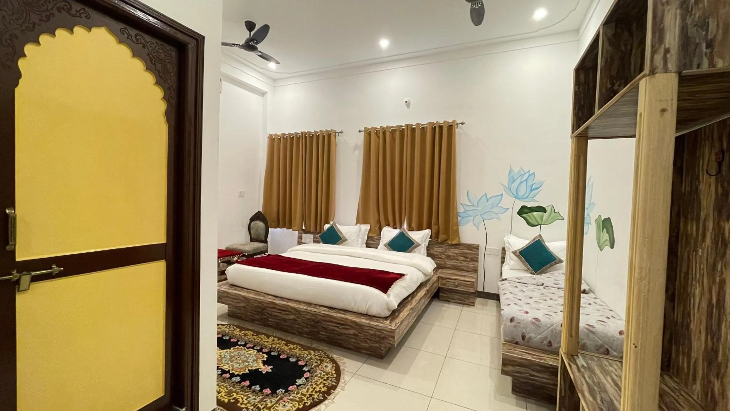 Bed in PETAL OF MEWAR - A Luxury Boutique Hotel