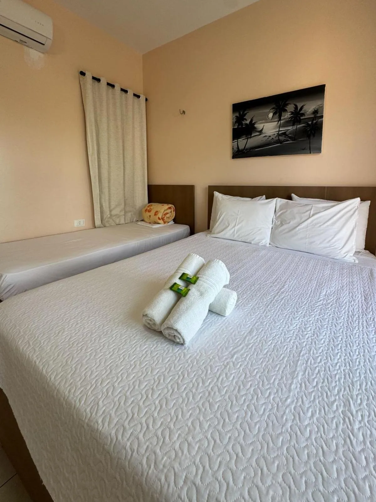 Bed in Pousada dos Corais