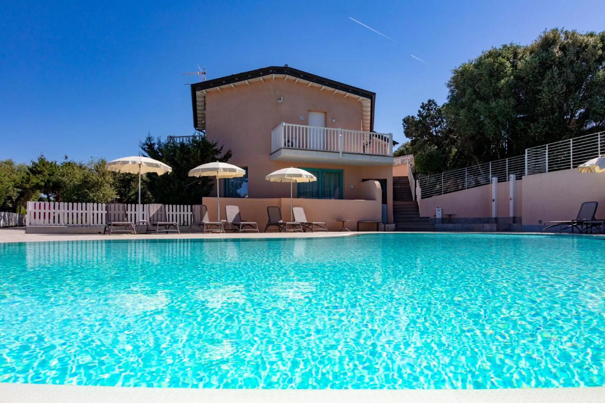 Pool view in Park Hotel Asinara