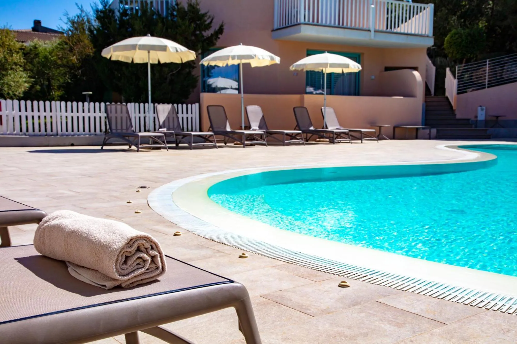 Pool view in Park Hotel Asinara