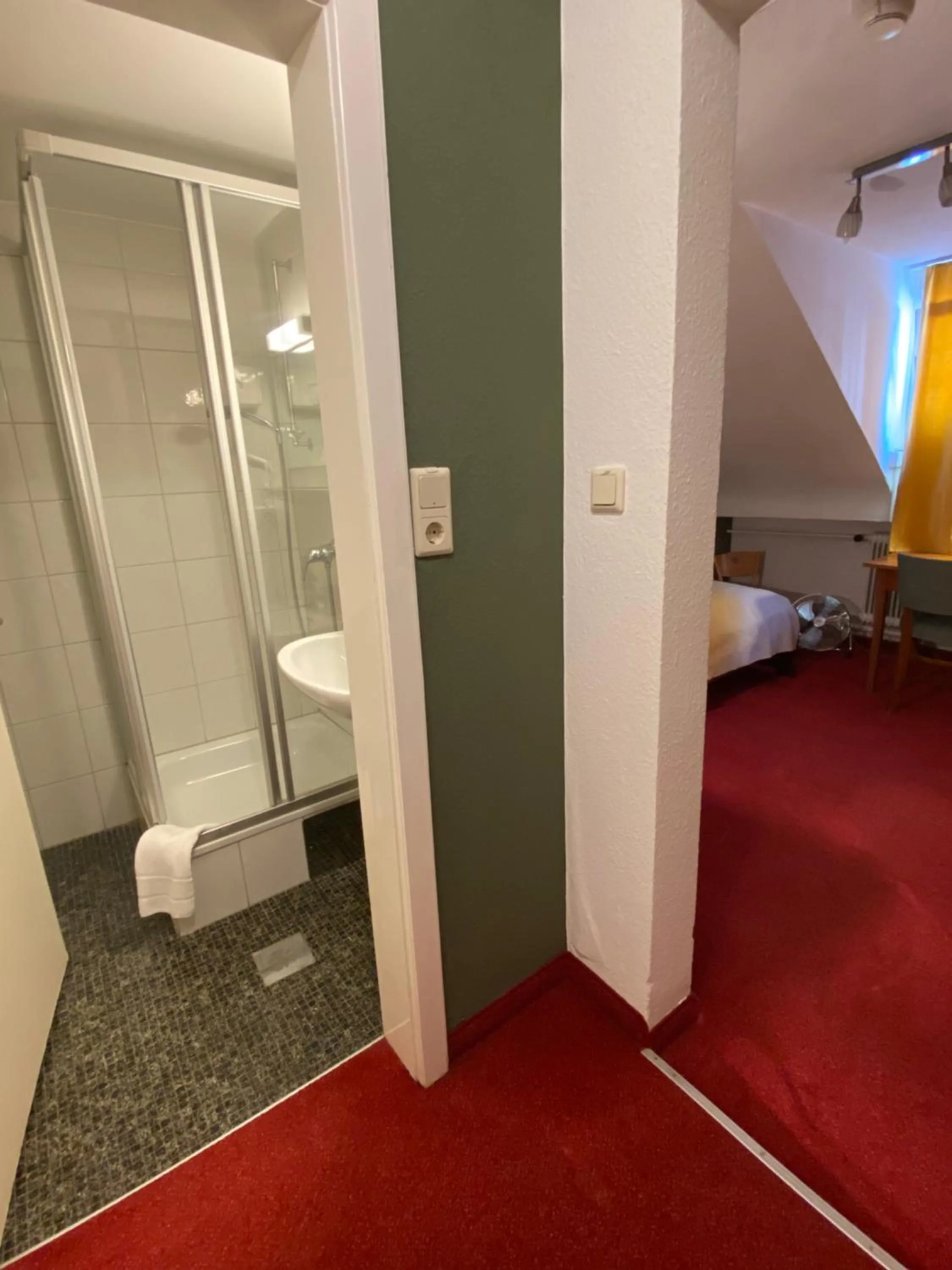 Shower in Stadthotel Helvetia