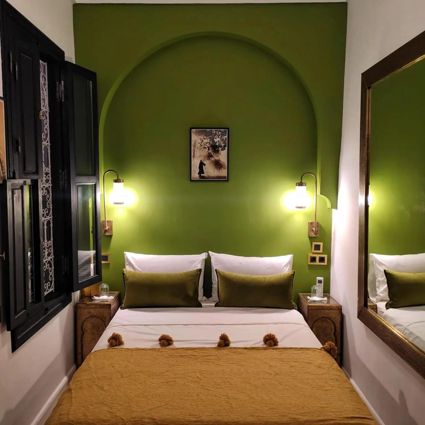 Bed in Riad Mylaya