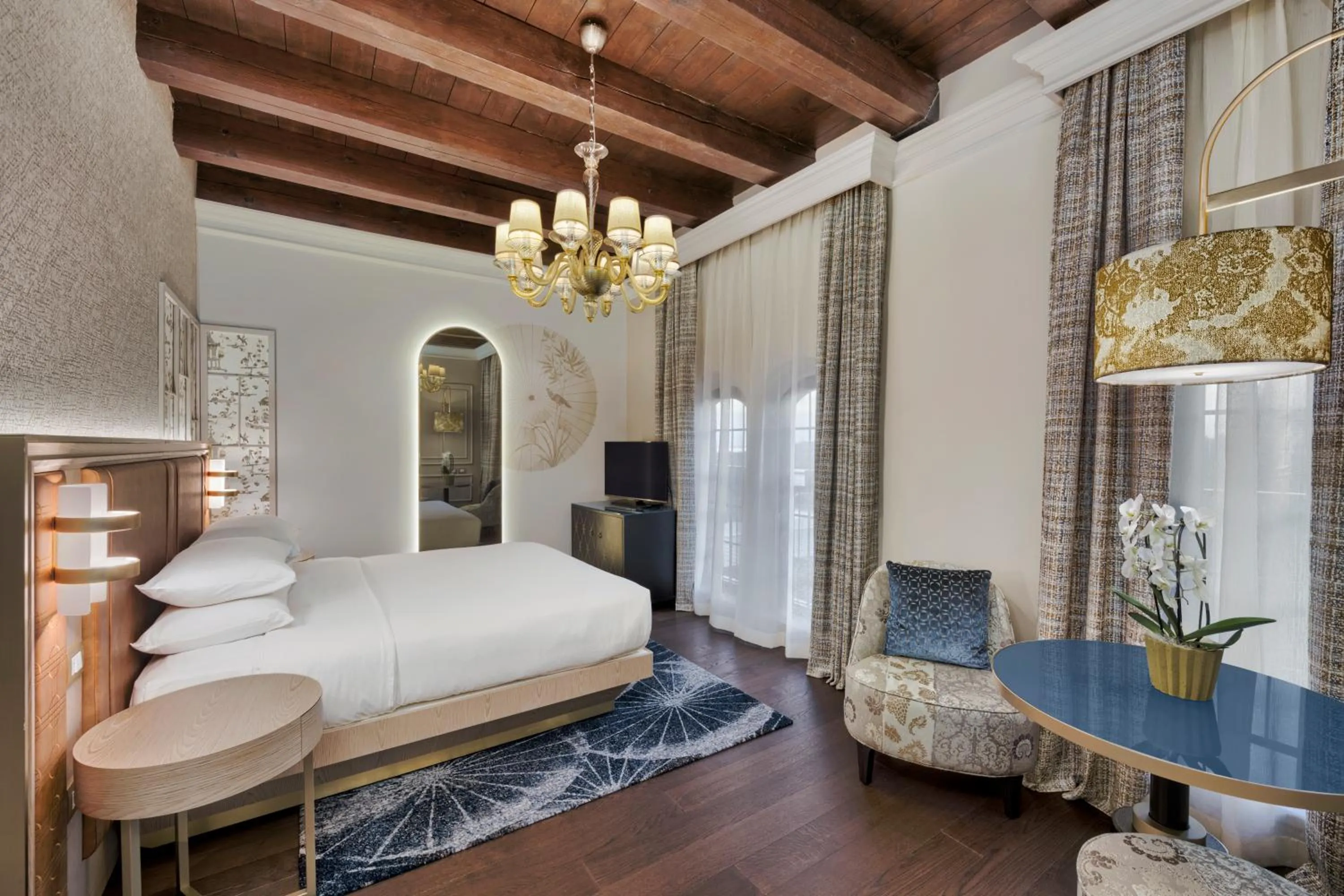 Bedroom, Bed in Hilton Molino Stucky Venice