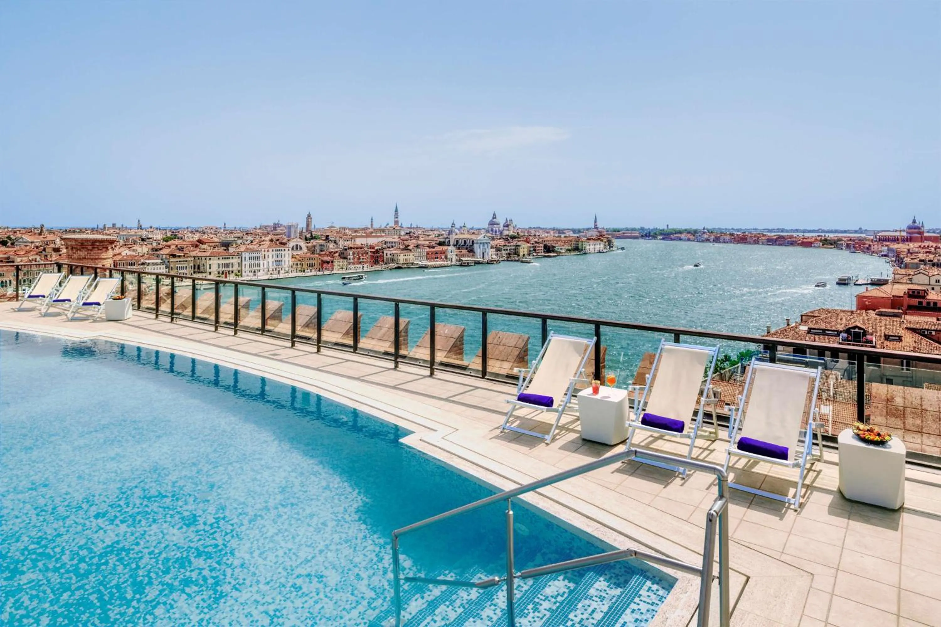 Pool view in Hilton Molino Stucky Venice