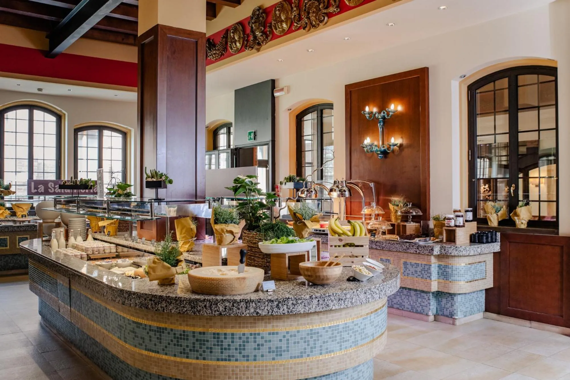 Buffet breakfast in Hilton Molino Stucky Venice