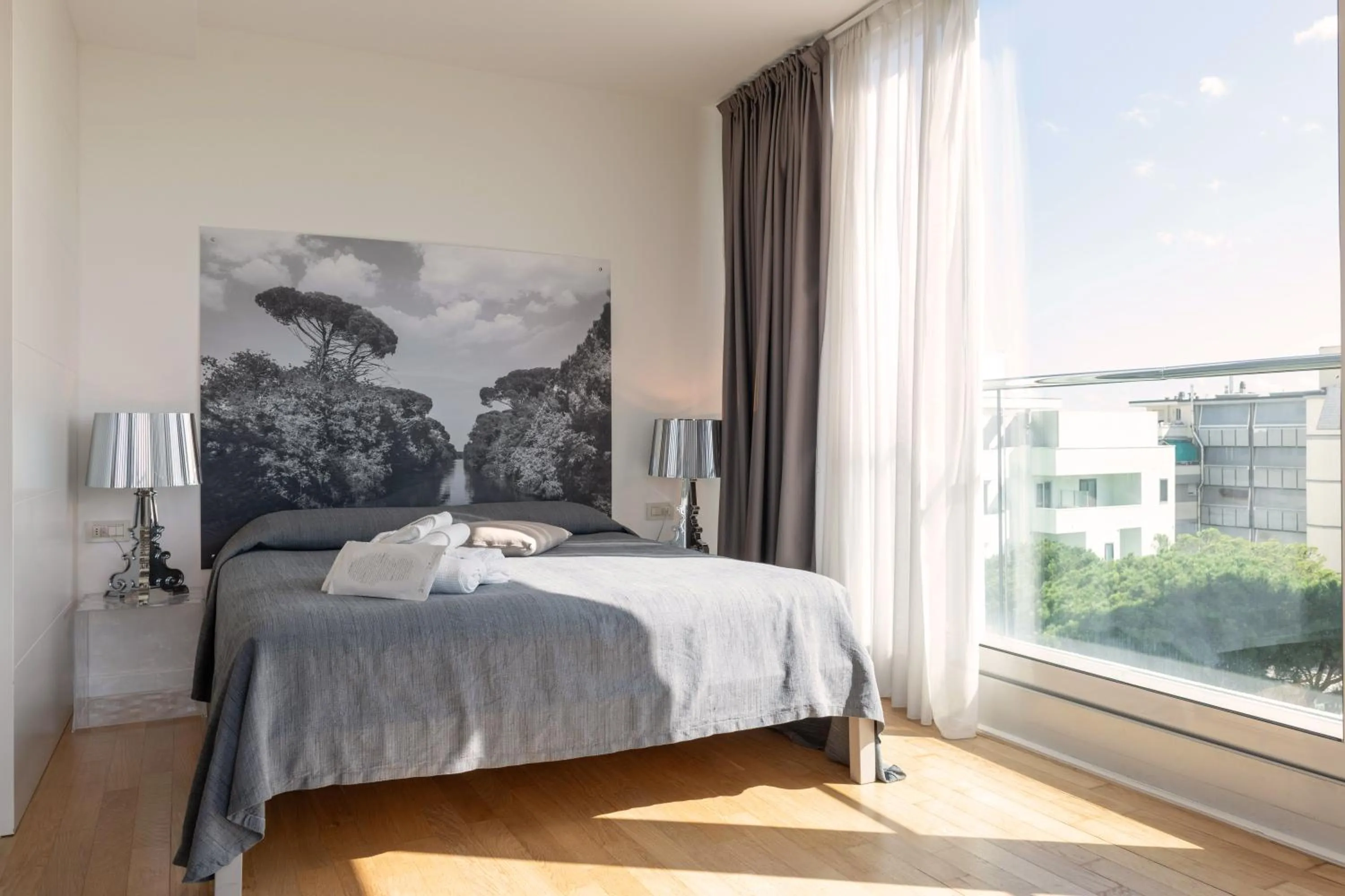 View (from property/room), Bed in Perla Verde Hotel