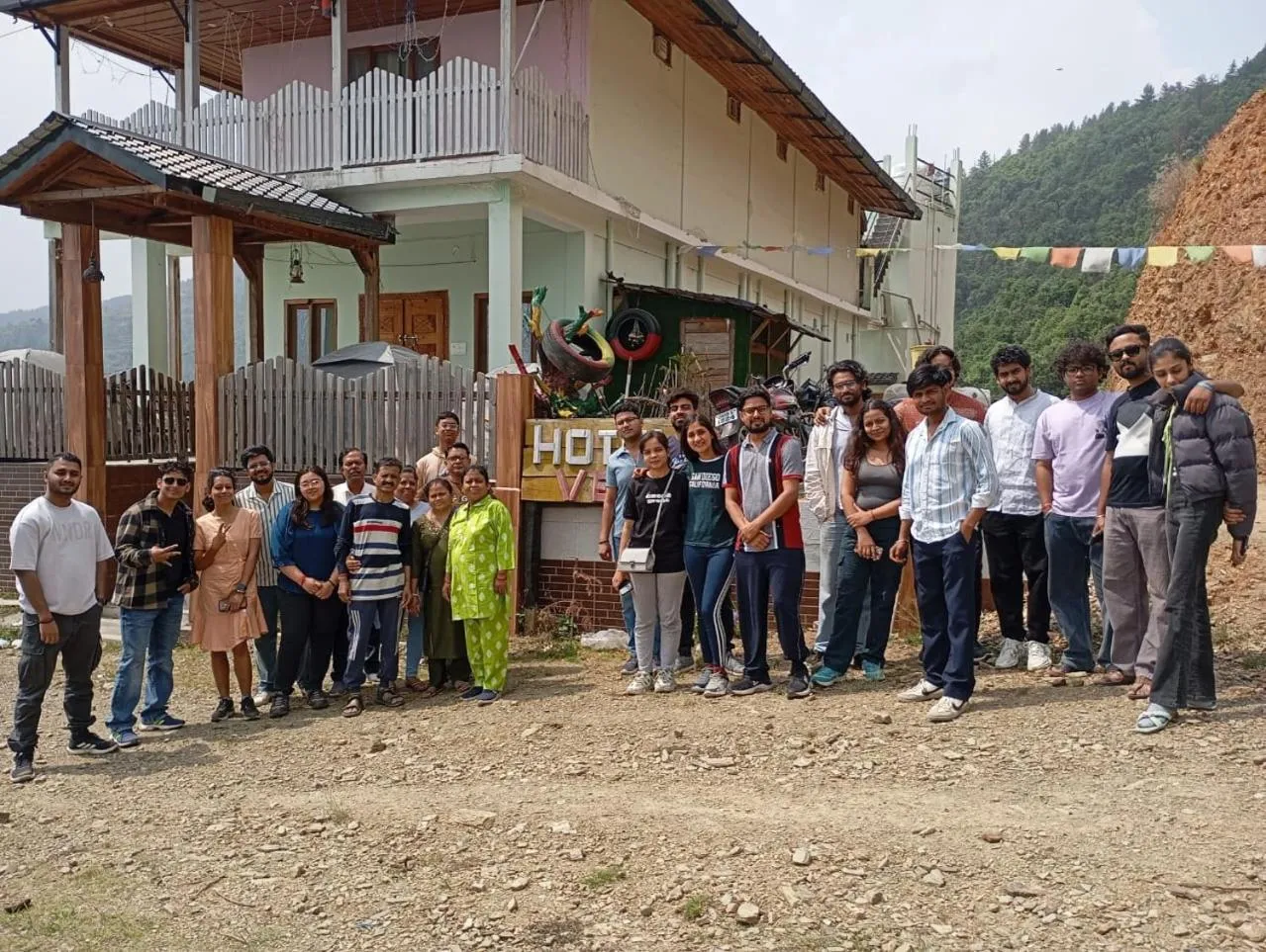 group of guests in Veda Inn