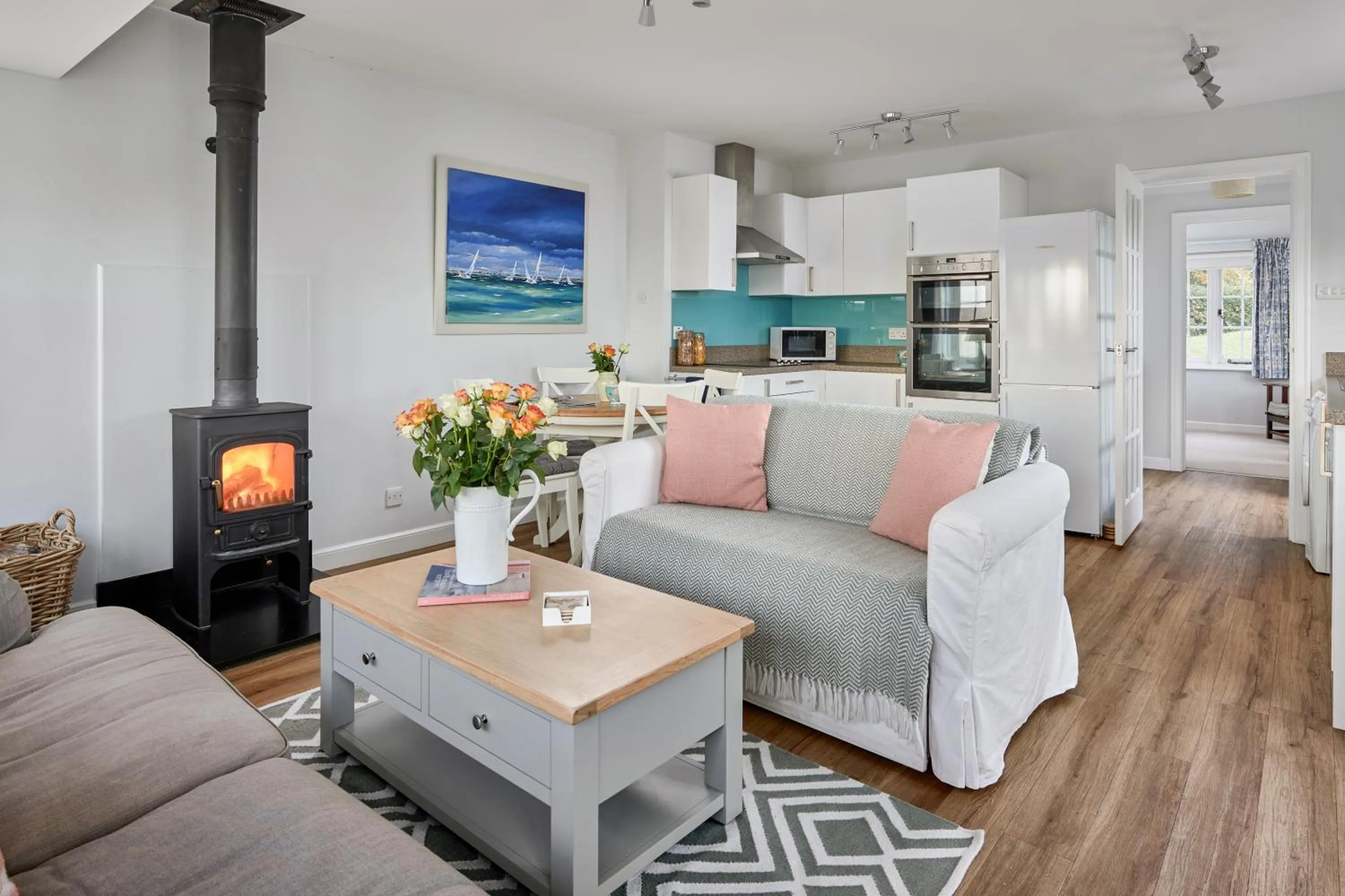 Garden flat near Goodwood with stunning views